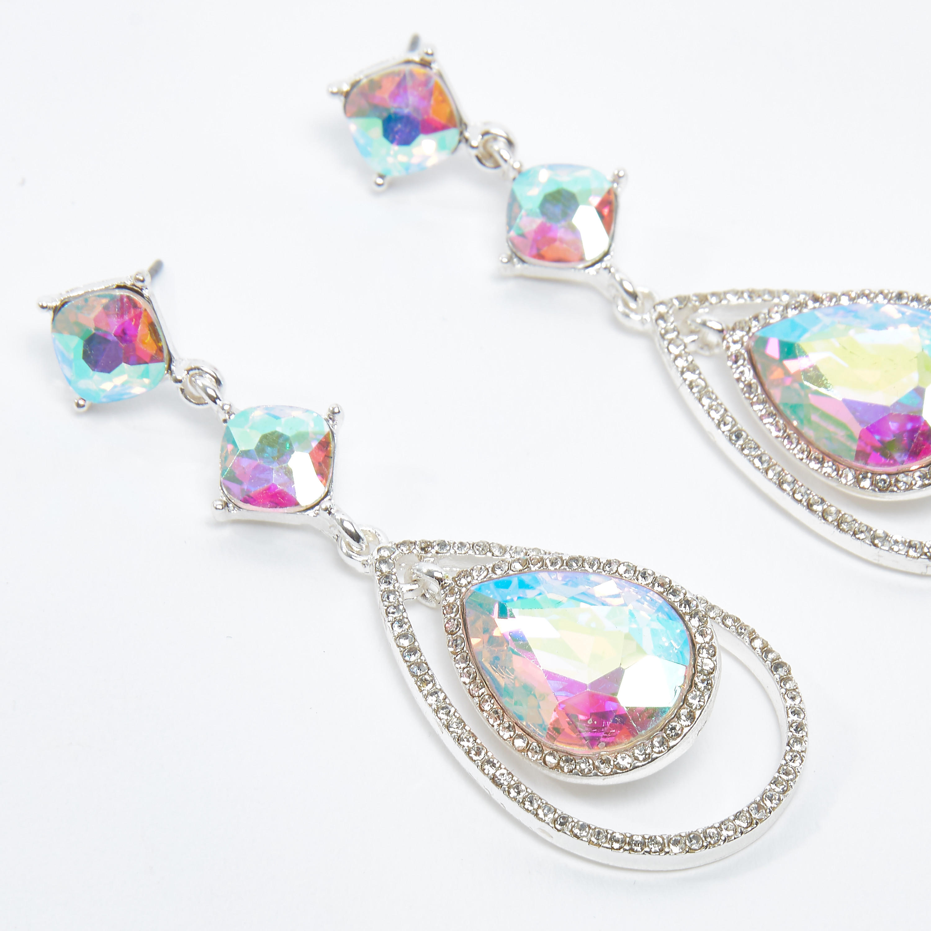 Studded Dangling Earrings with Pushback Closure-women-watchesandjewellery-jewellery-earrings-image-3