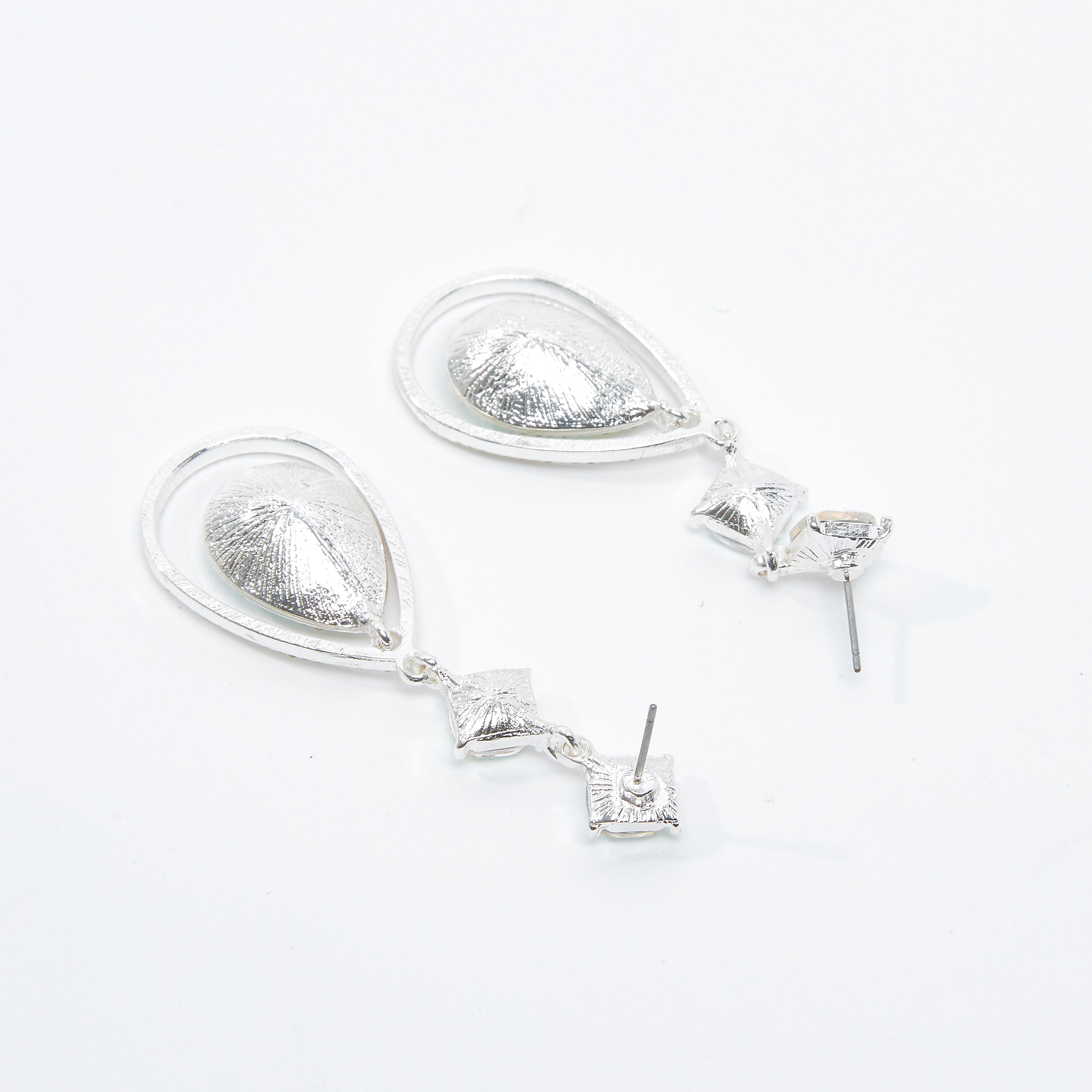 Studded Dangling Earrings with Pushback Closure-women-watchesandjewellery-jewellery-earrings-image-4