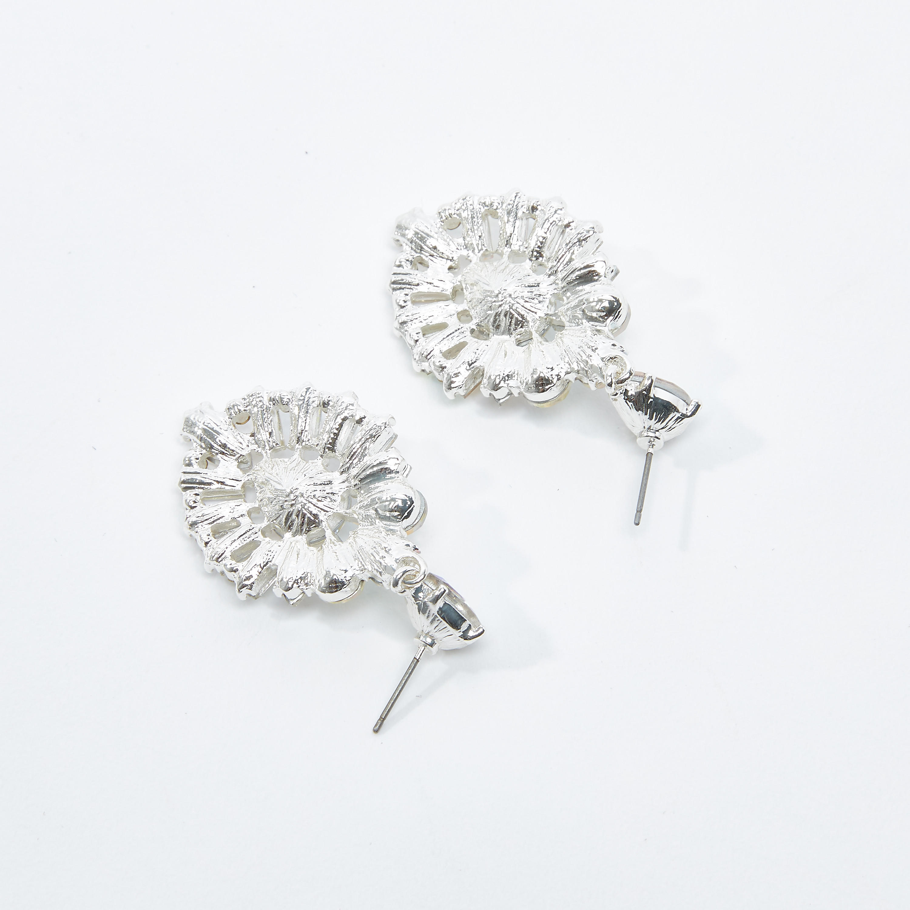 Studded Dangling Earrings with Pushback Closure-women-watchesandjewellery-jewellery-earrings-image-3