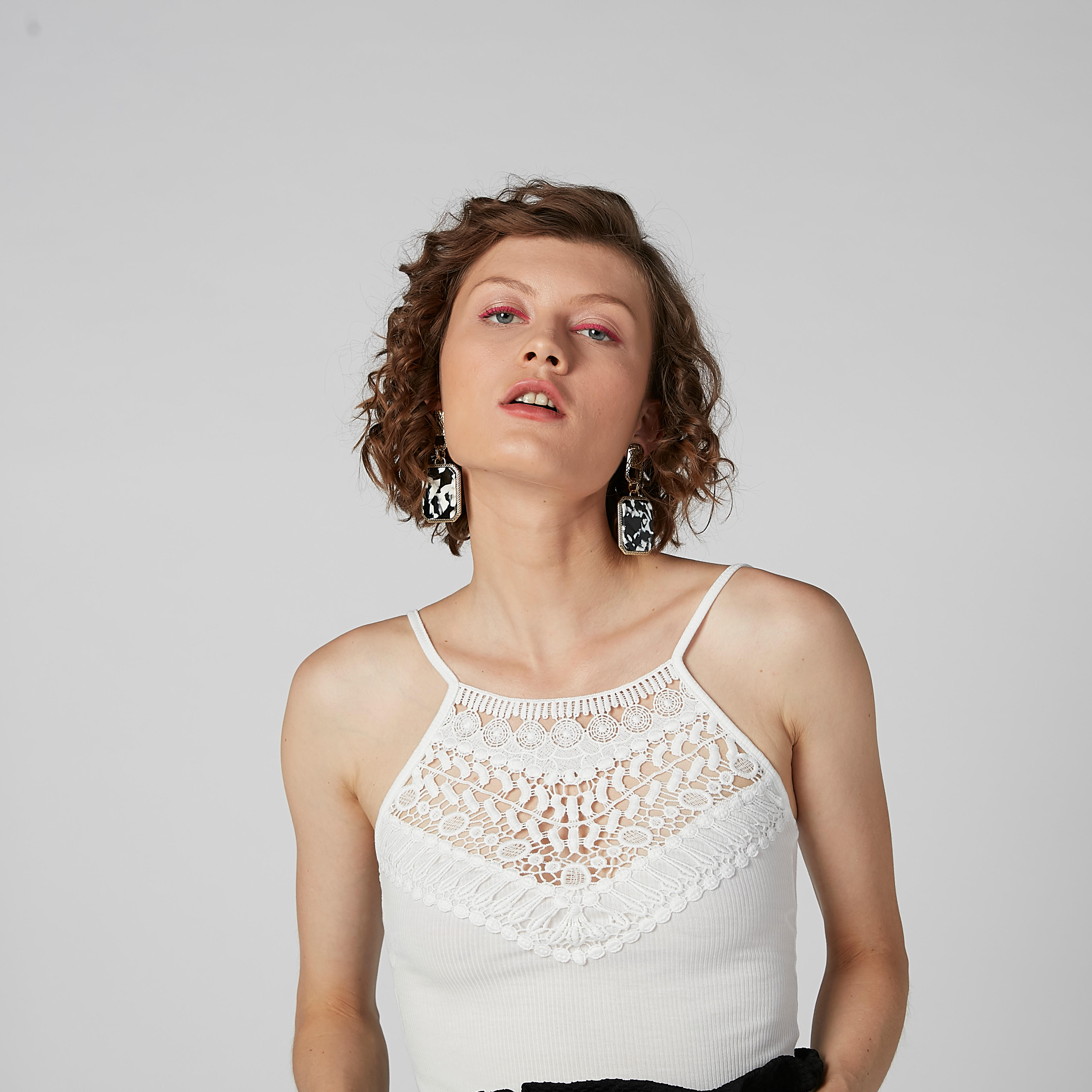 Embellished Dangling Earrings with Pushback Closure-women-watchesandjewellery-jewellery-earrings-image-2