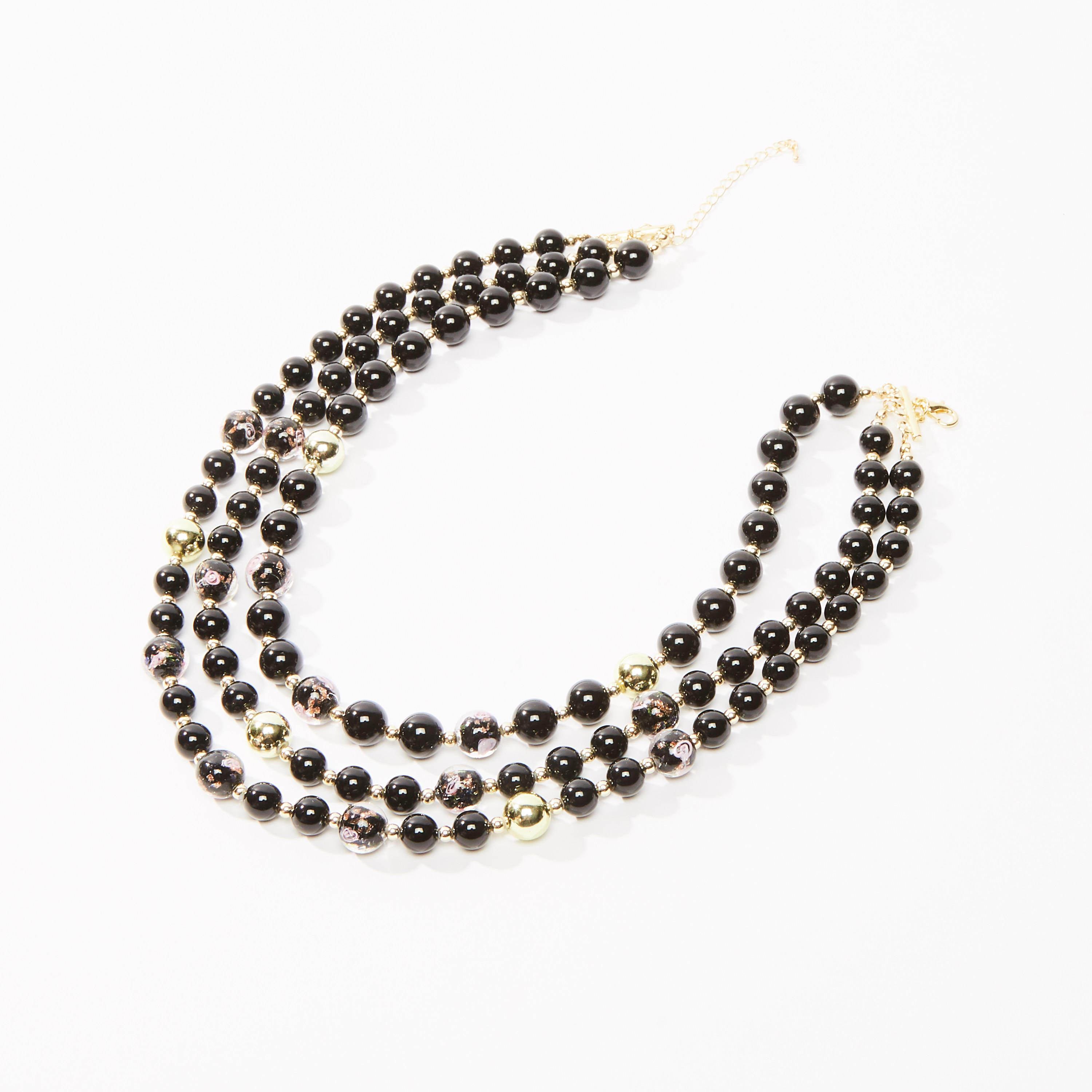 قلادة متعددة الطبقات مزينة بالخرز-women-watchesandjewellery-jewellery-necklacesandpendants-image-1