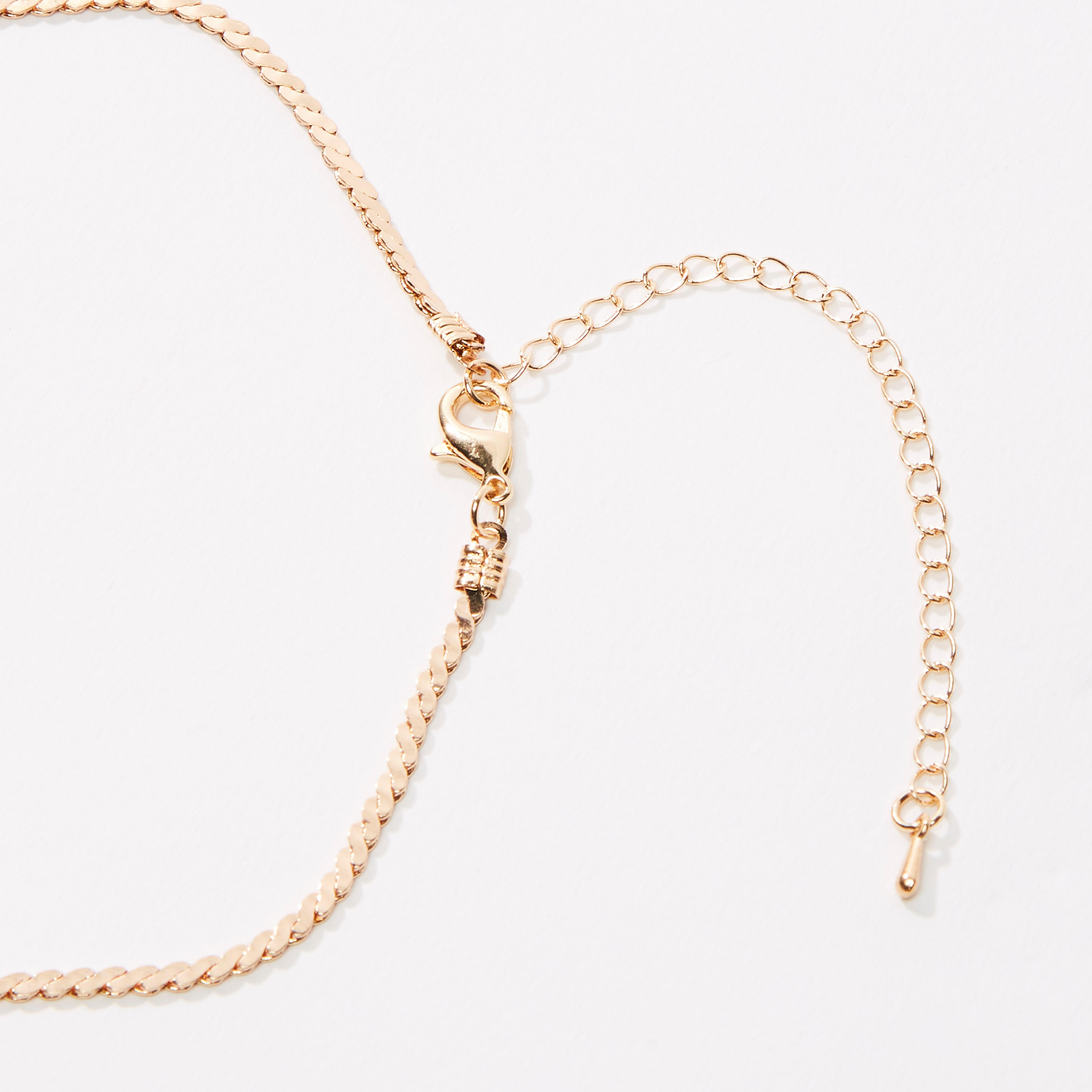 قلادة ميتاليك طبقات بمشبك إغلاق-women-watchesandjewellery-jewellery-necklacesandpendants-image-4