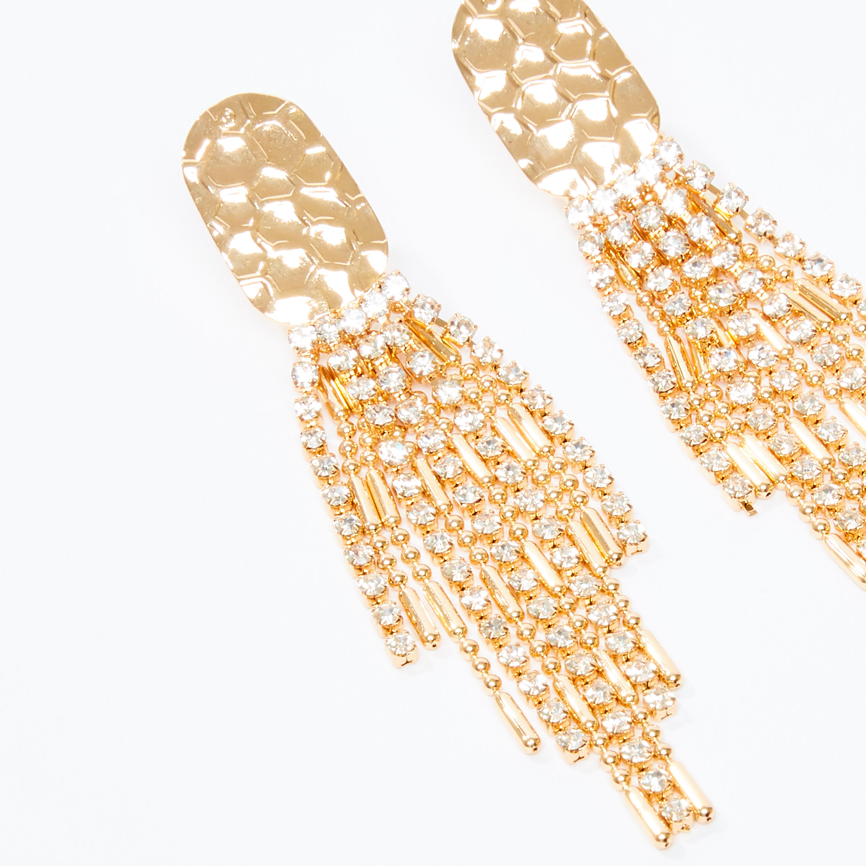 Studded Dangling Earrings with Pushback Closure-women-watchesandjewellery-jewellery-earrings-image-3
