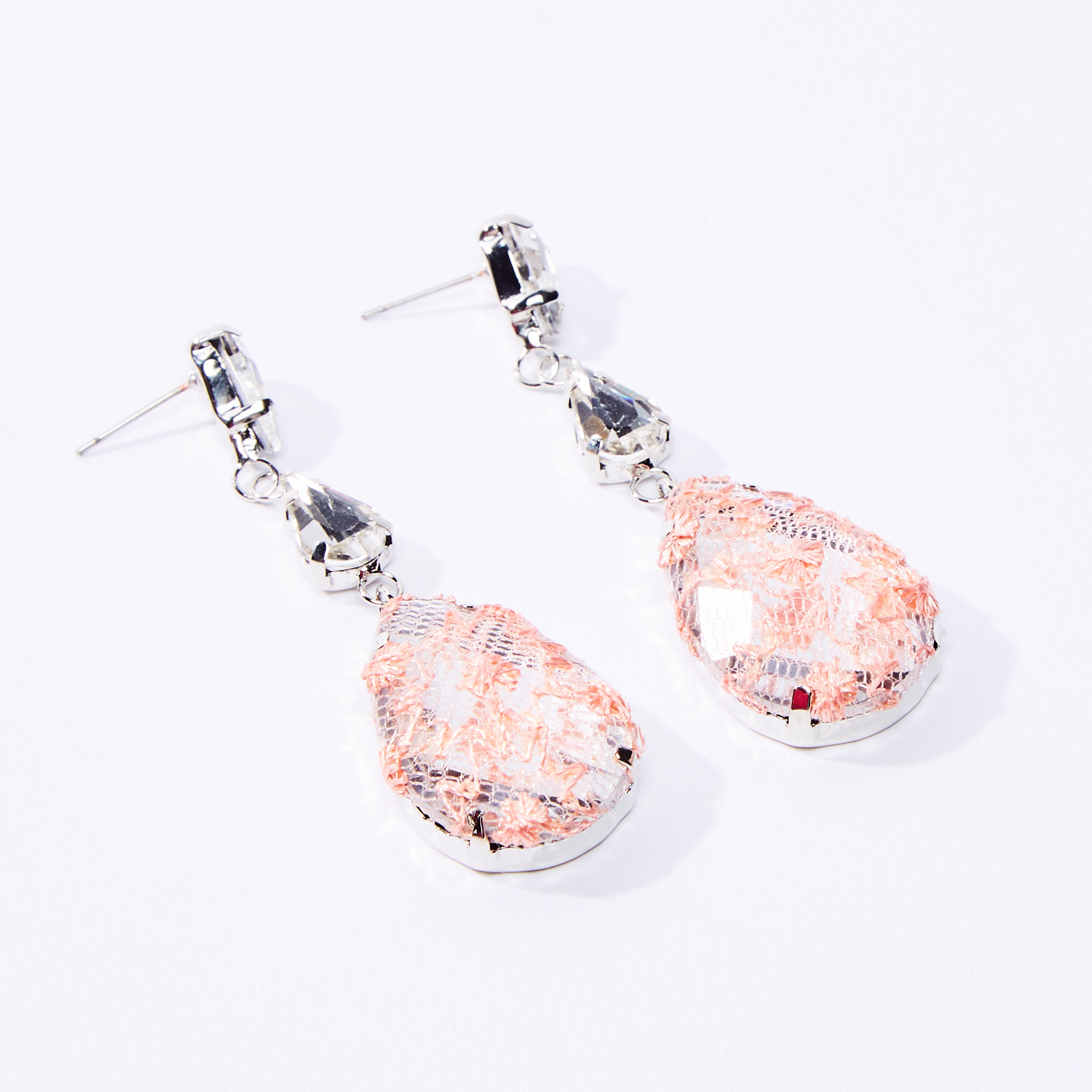 Embellished Dangling Earrings with Pushback Closure-women-watchesandjewellery-jewellery-earrings-image-1