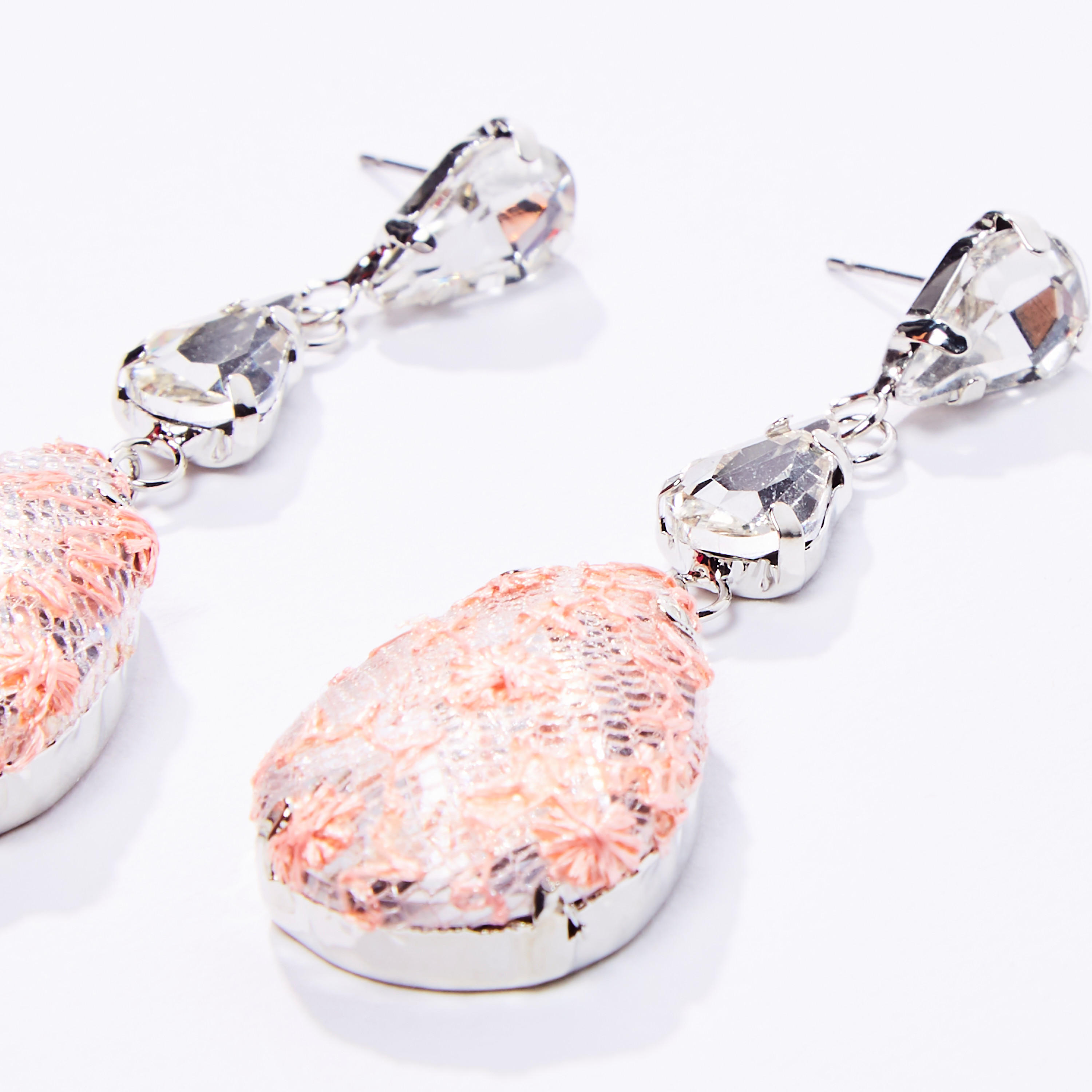 Embellished Dangling Earrings with Pushback Closure-women-watchesandjewellery-jewellery-earrings-image-4