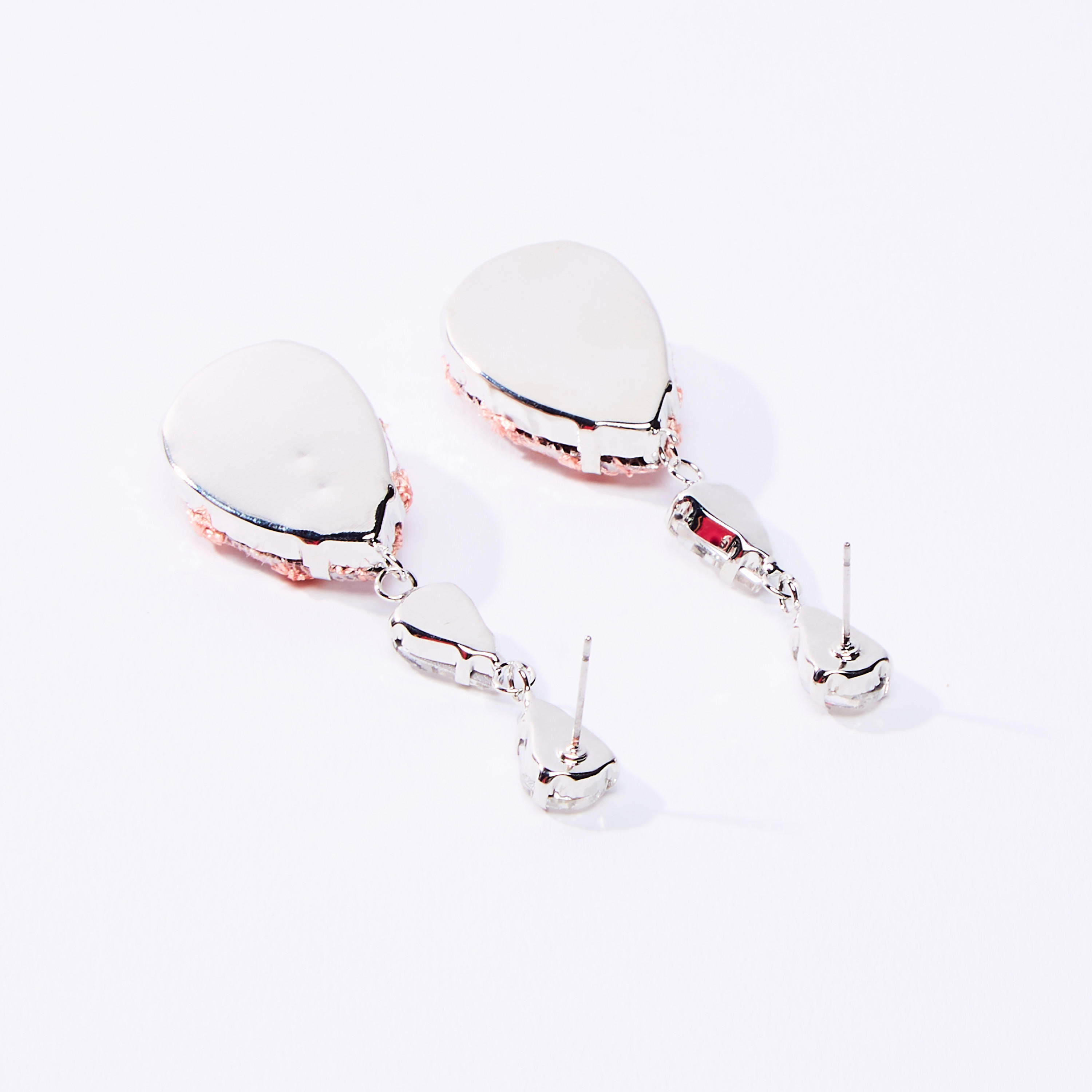 Embellished Dangling Earrings with Pushback Closure-women-watchesandjewellery-jewellery-earrings-image-3