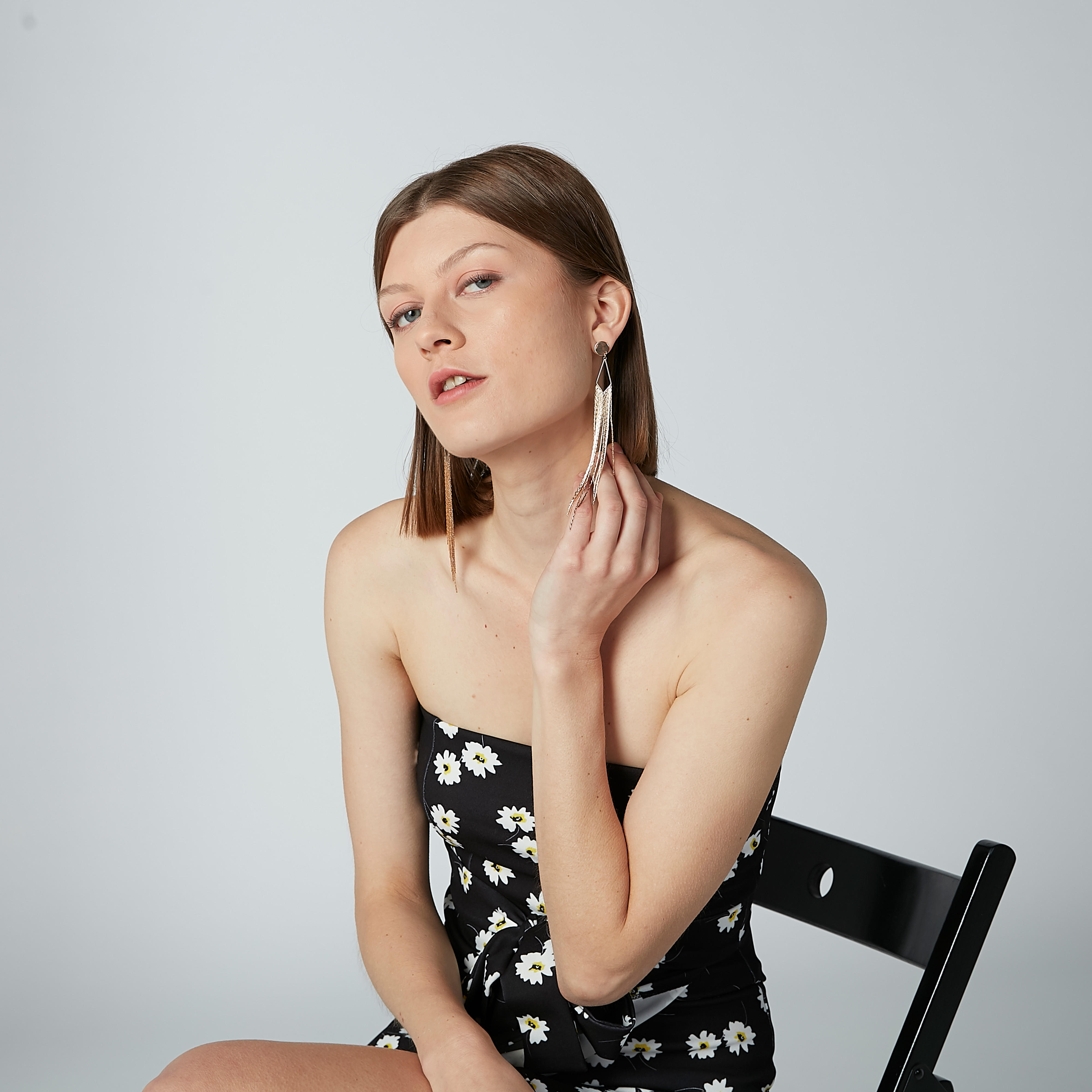 Dangling Earrings with Pushback Closure-women-watchesandjewellery-jewellery-earrings-image-2