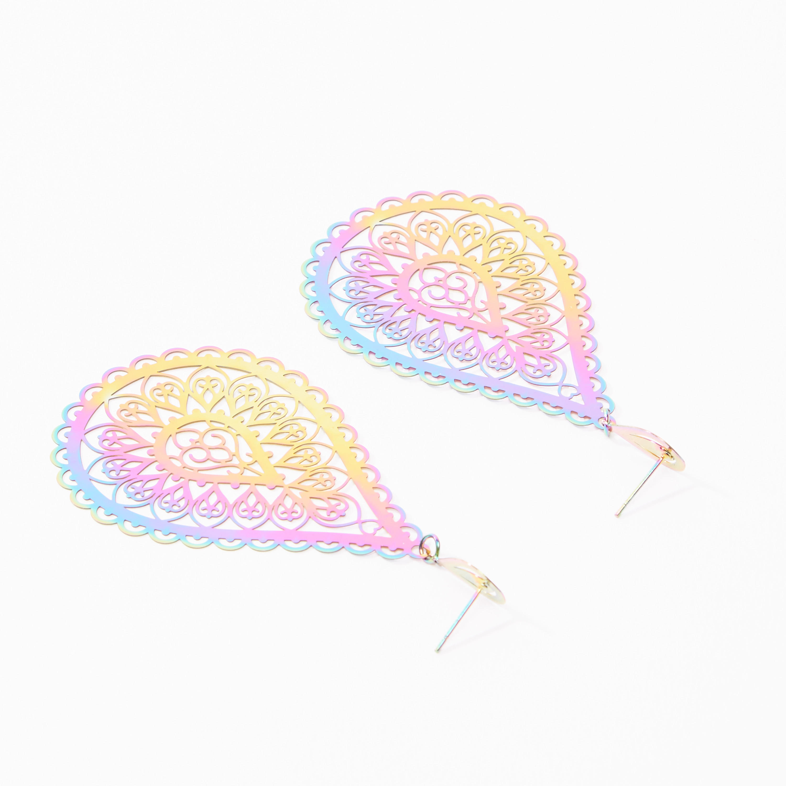 Drop Shape Dangling Earrings with Pushback Closure-women-watchesandjewellery-jewellery-earrings-image-4