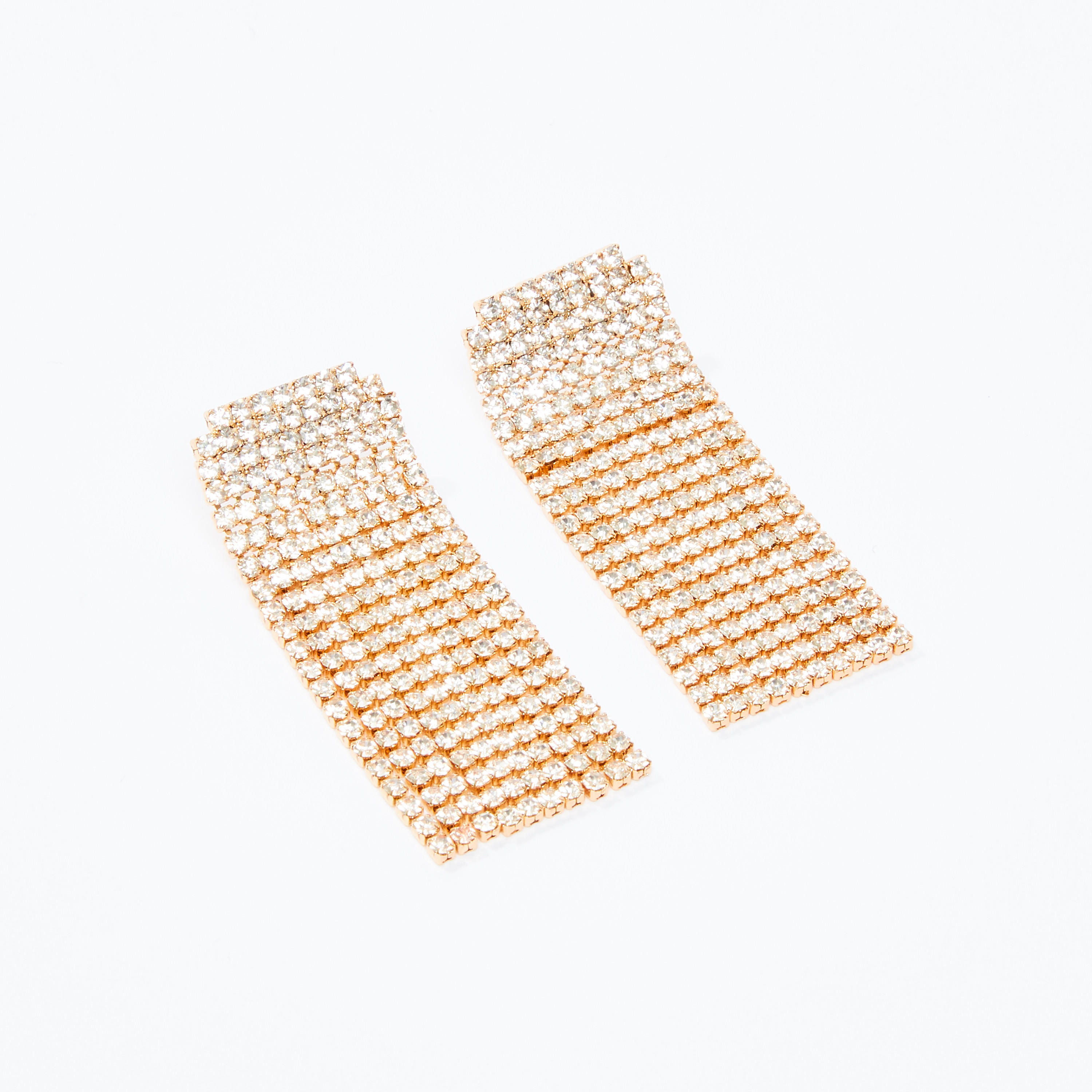 Studded Dangling Earrings with Pushback Closure-women-watchesandjewellery-jewellery-earrings-image-1