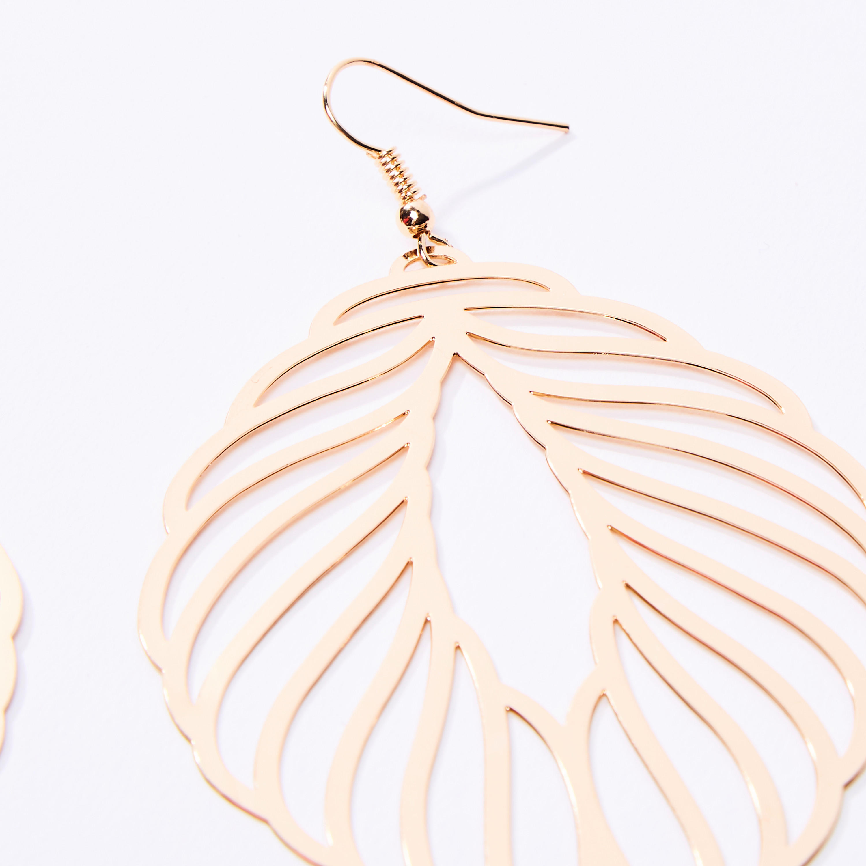 أقراط بدلّاية ميتاليك وخطاف إغلاق-women-watchesandjewellery-jewellery-earrings-image-2