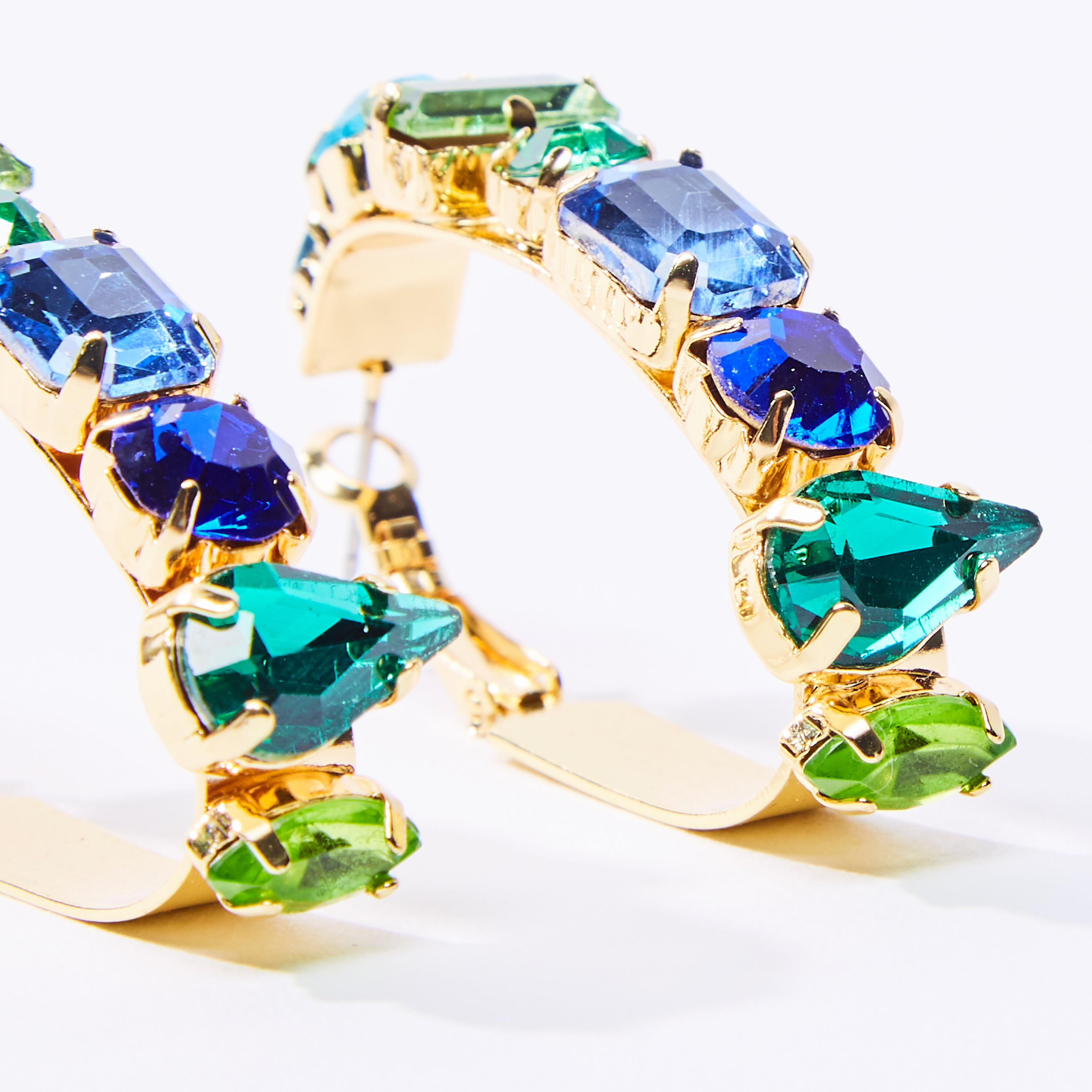 Stone Studded Hoop Earrings-women-watchesandjewellery-jewellery-earrings-image-3