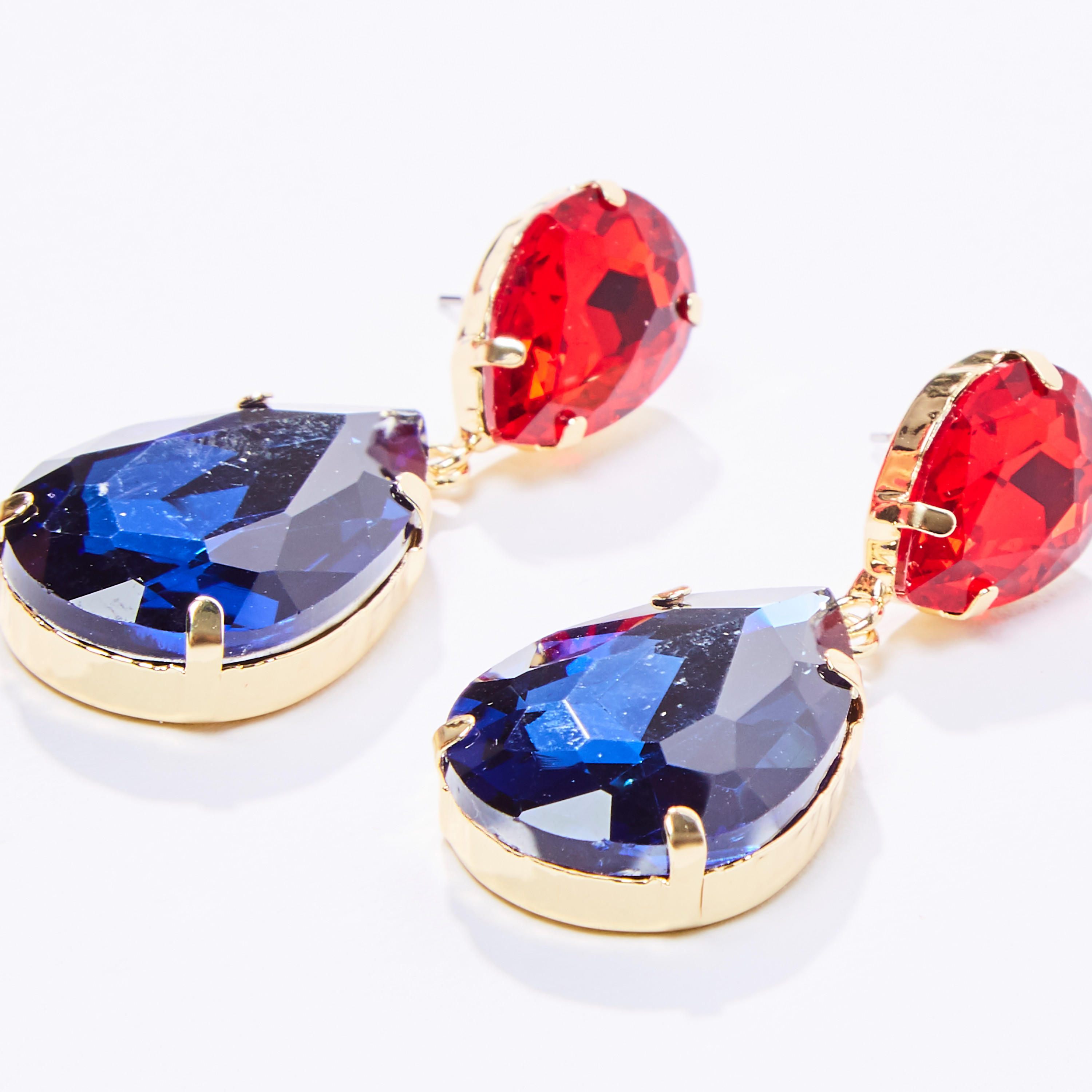 Studded Dangling Earrings with Pushback Closure-women-watchesandjewellery-jewellery-earrings-image-3