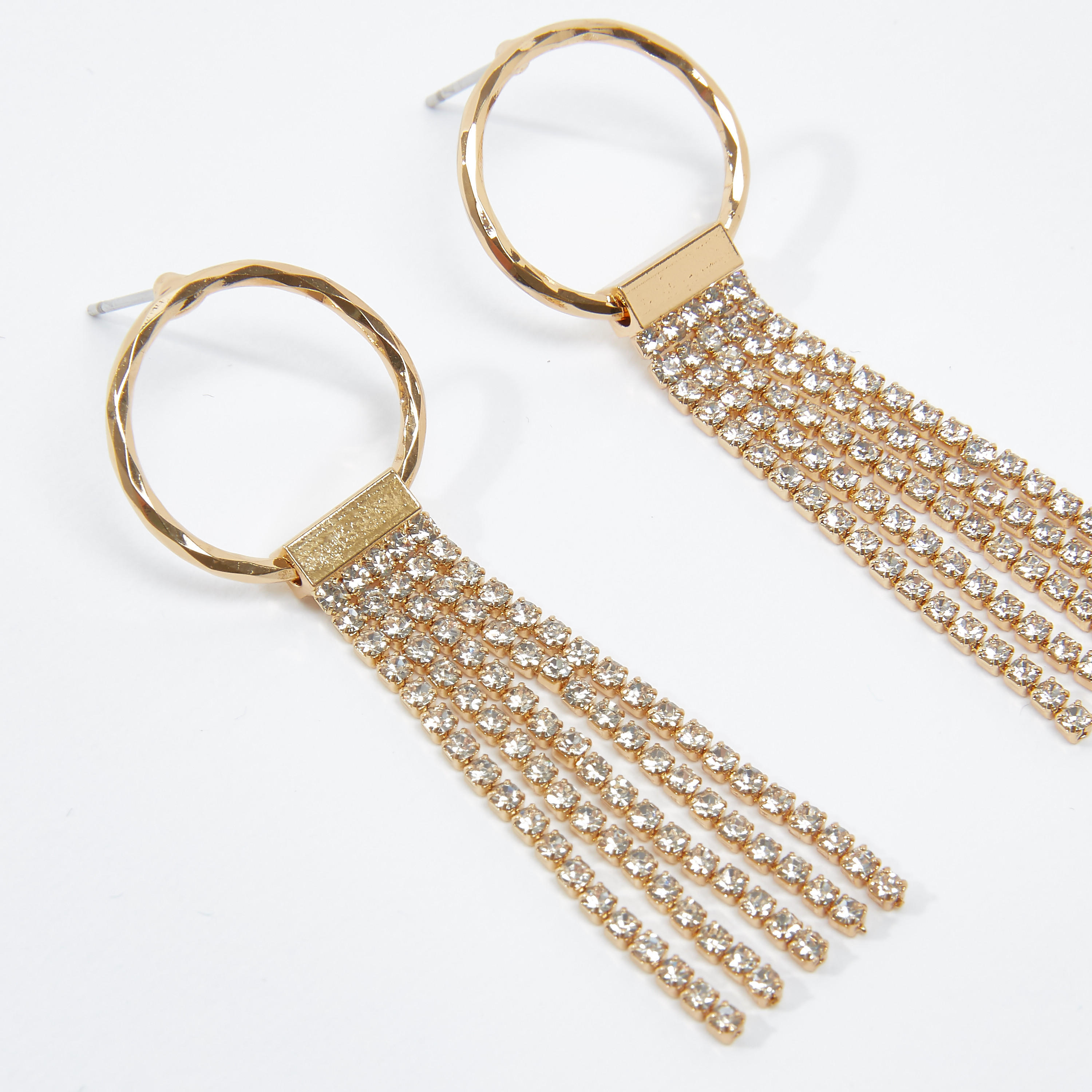 أقراط متدليّة مرصّعة بمكبس إغلاق-women-watchesandjewellery-jewellery-earrings-image-2