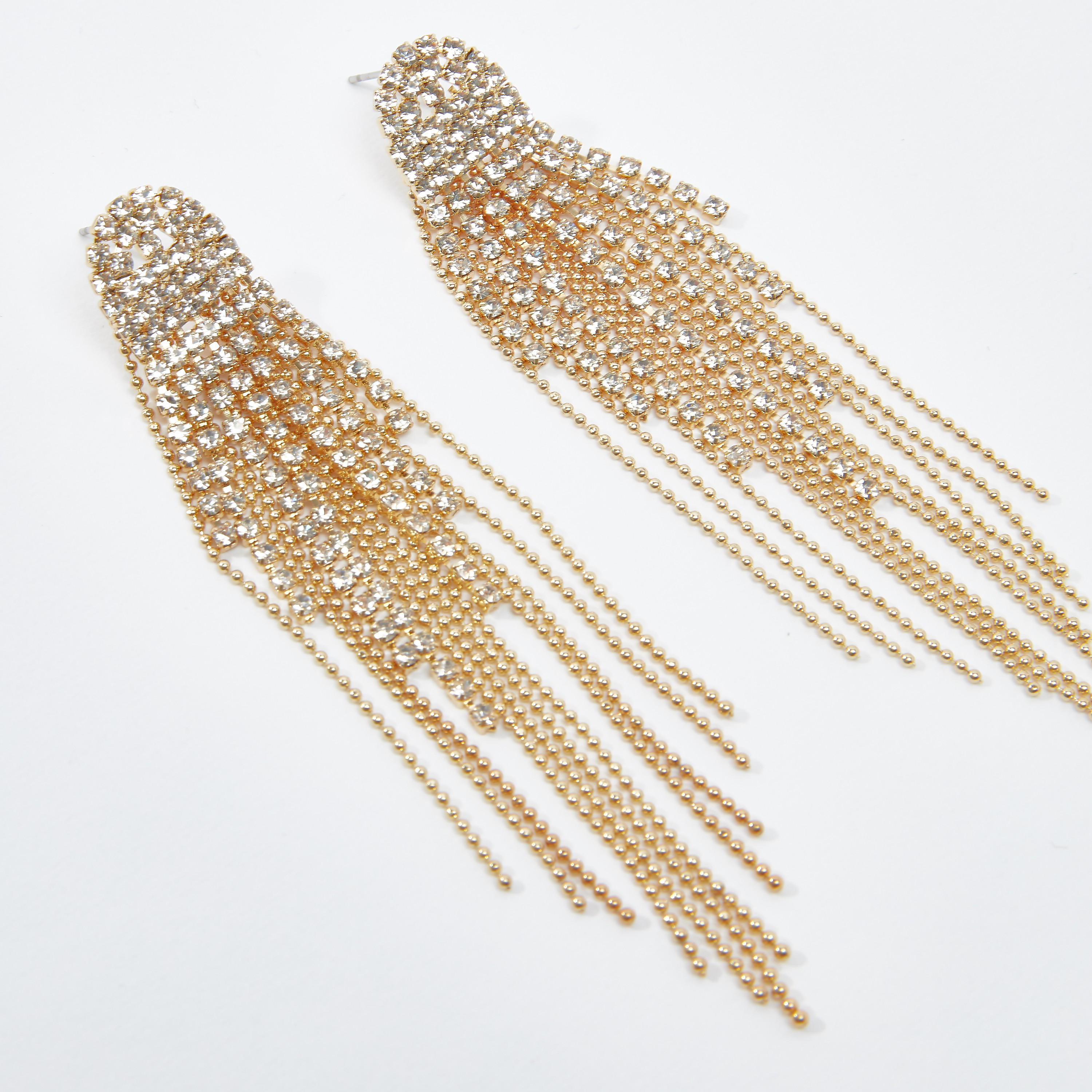 أقراط متدليّة مرصّعة بمكبس إغلاق-women-watchesandjewellery-jewellery-earrings-image-1
