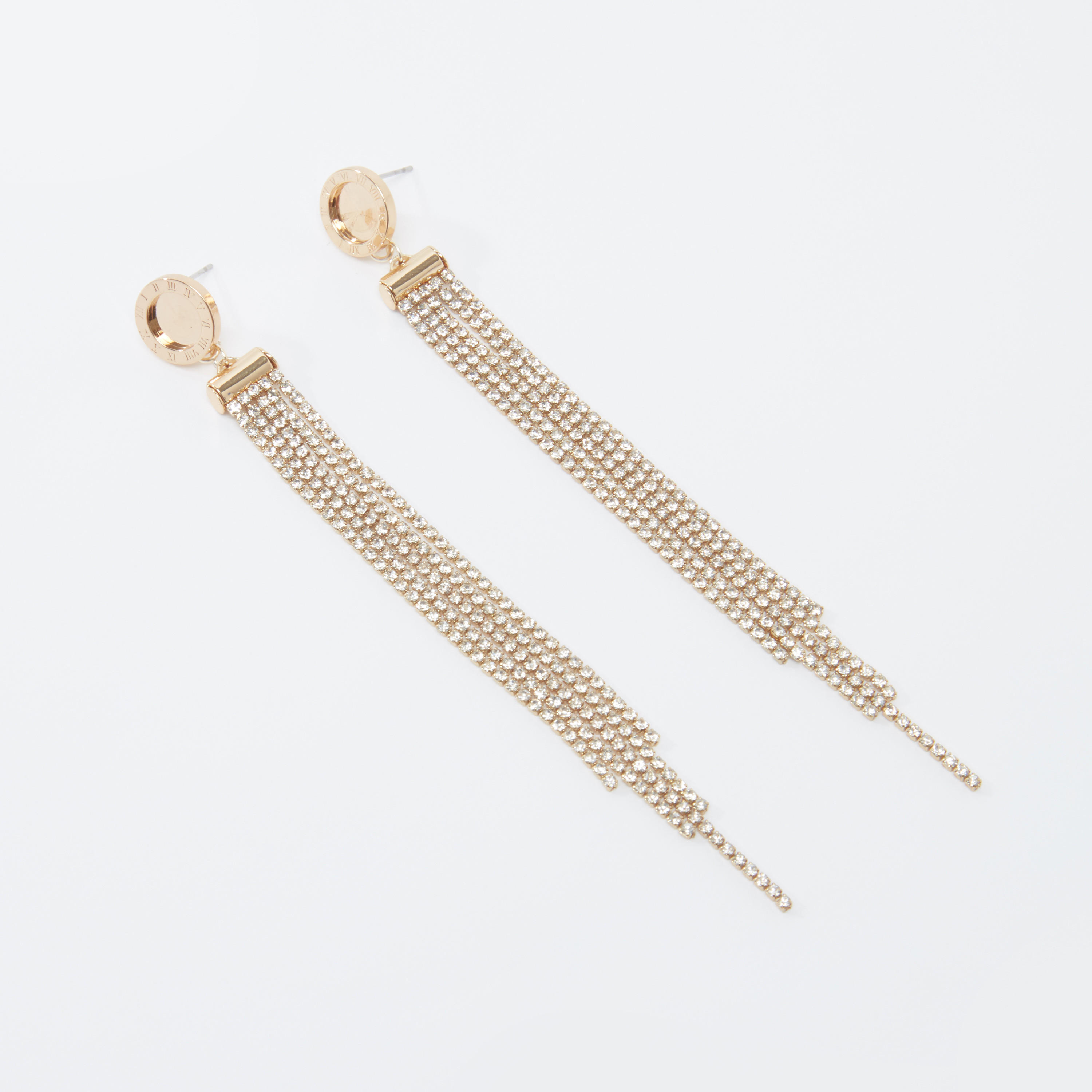أقراط متدليّة مرصّعة بمكبس إغلاق-women-watchesandjewellery-jewellery-earrings-image-1