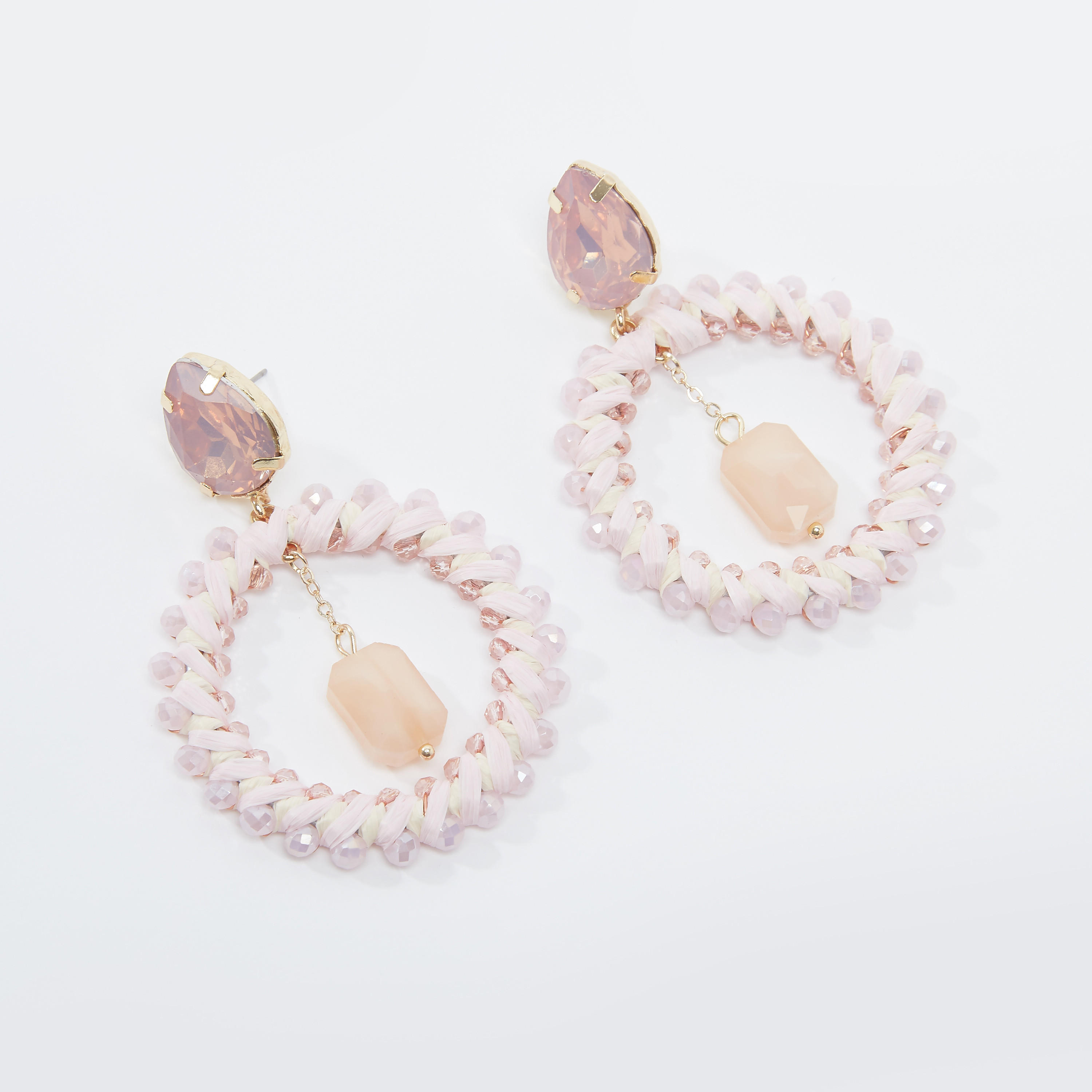 أقراط بدلّاية مزينة بمكبس إغلاق-women-watchesandjewellery-jewellery-earrings-image-4