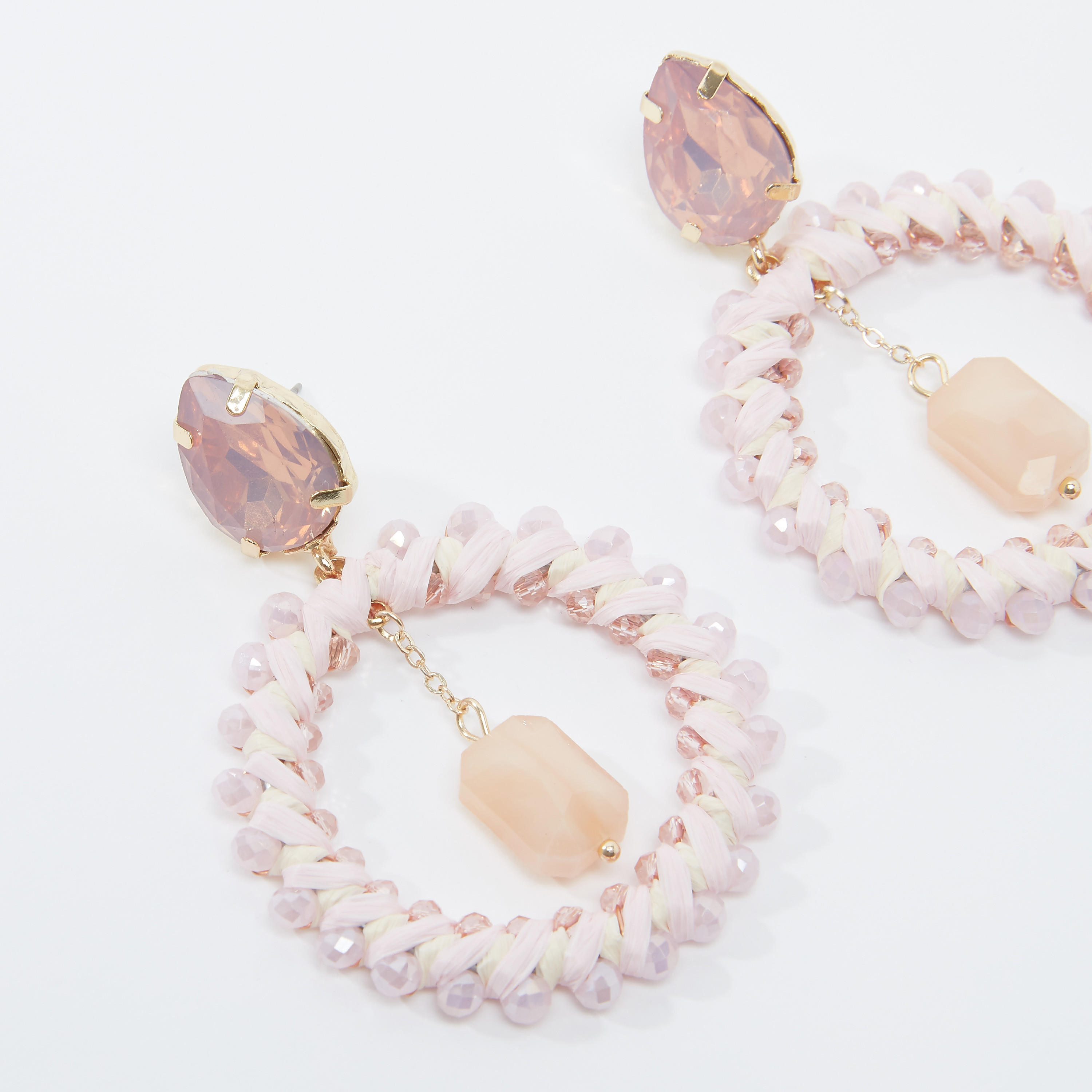 أقراط بدلّاية مزينة بمكبس إغلاق-women-watchesandjewellery-jewellery-earrings-image-2