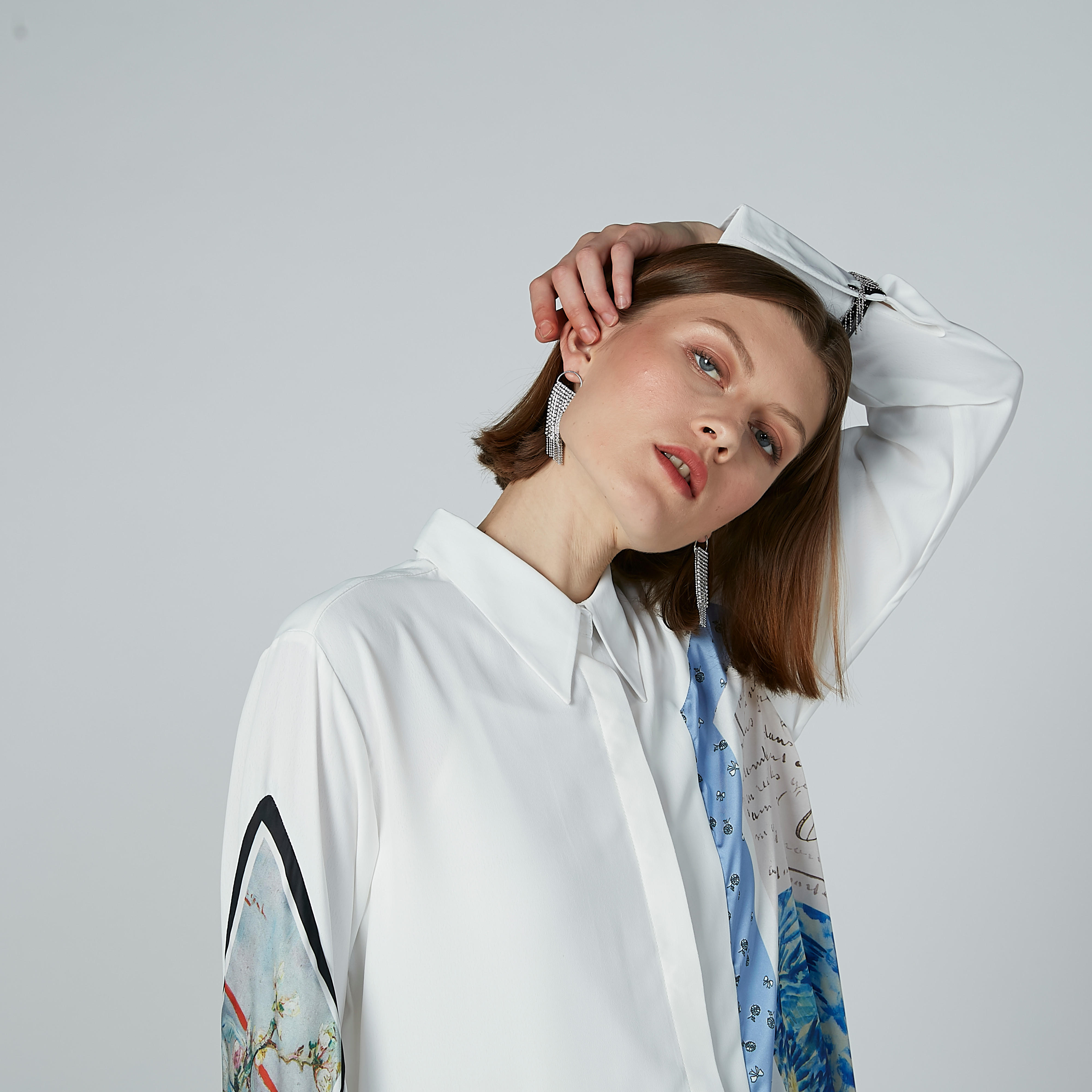 Studded Dangling Earrings with Pushback Closure-women-watchesandjewellery-jewellery-earrings-image-2