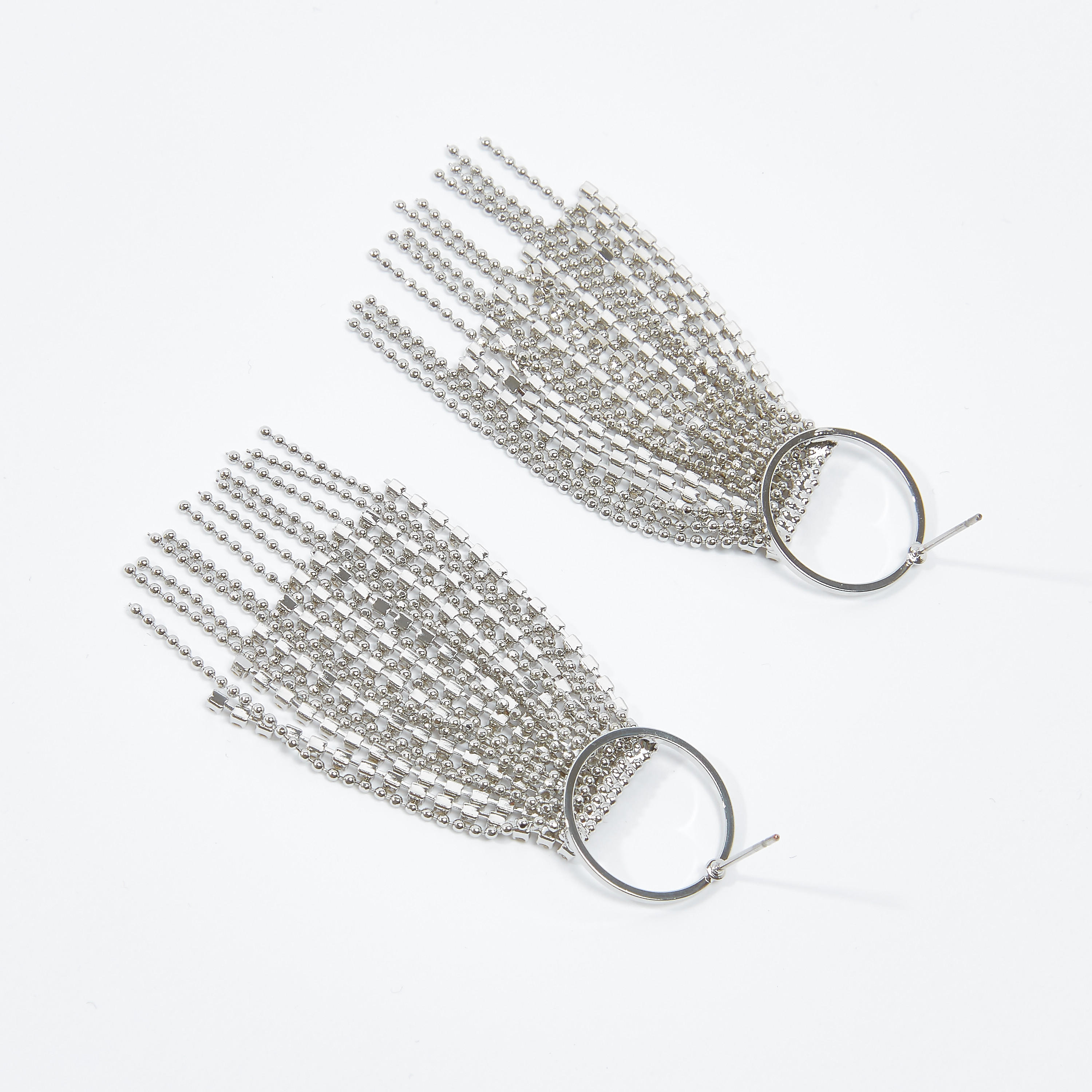 Studded Dangling Earrings with Pushback Closure-women-watchesandjewellery-jewellery-earrings-image-4
