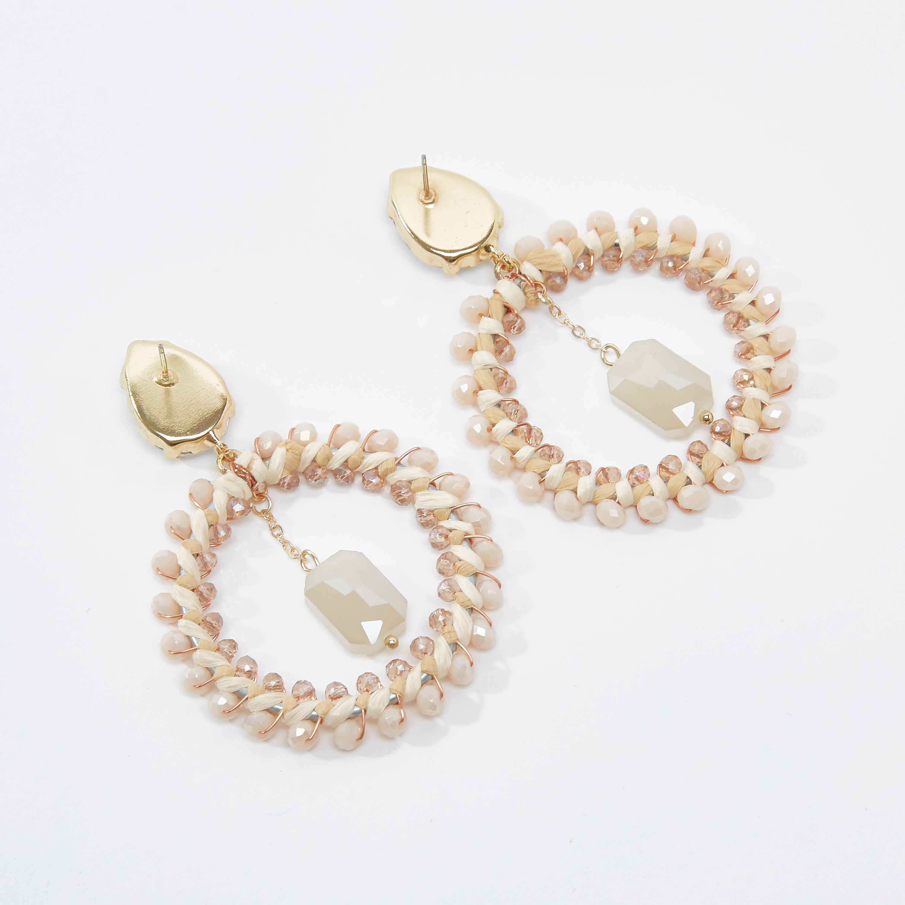أقراط متدليّة مرصّعة بمكبس إغلاق-women-watchesandjewellery-jewellery-earrings-image-4