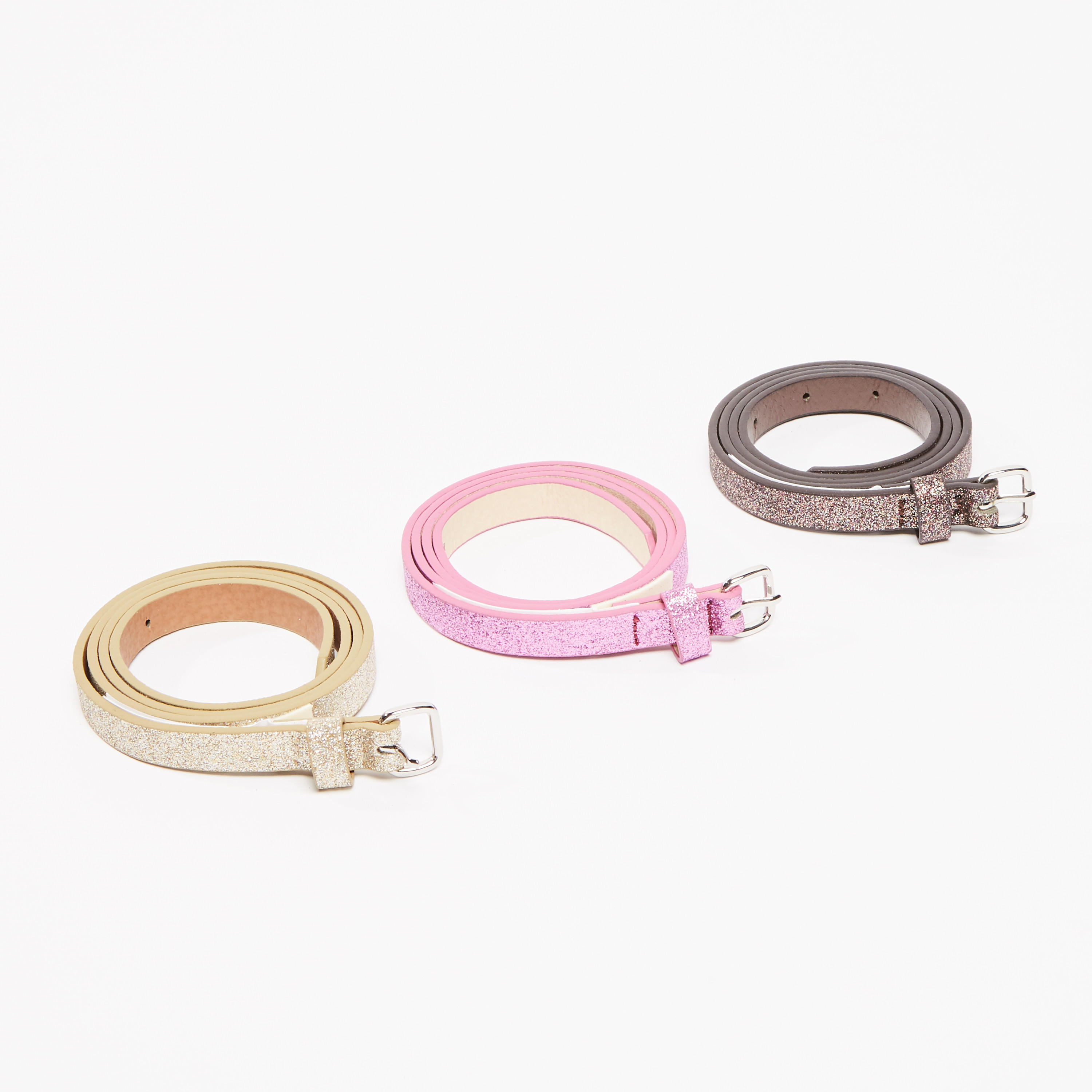 حزام بارز الملمس بإبزيم بدبوس - طقم من 3 قطع-women-clothingaccessories-belts-image-1