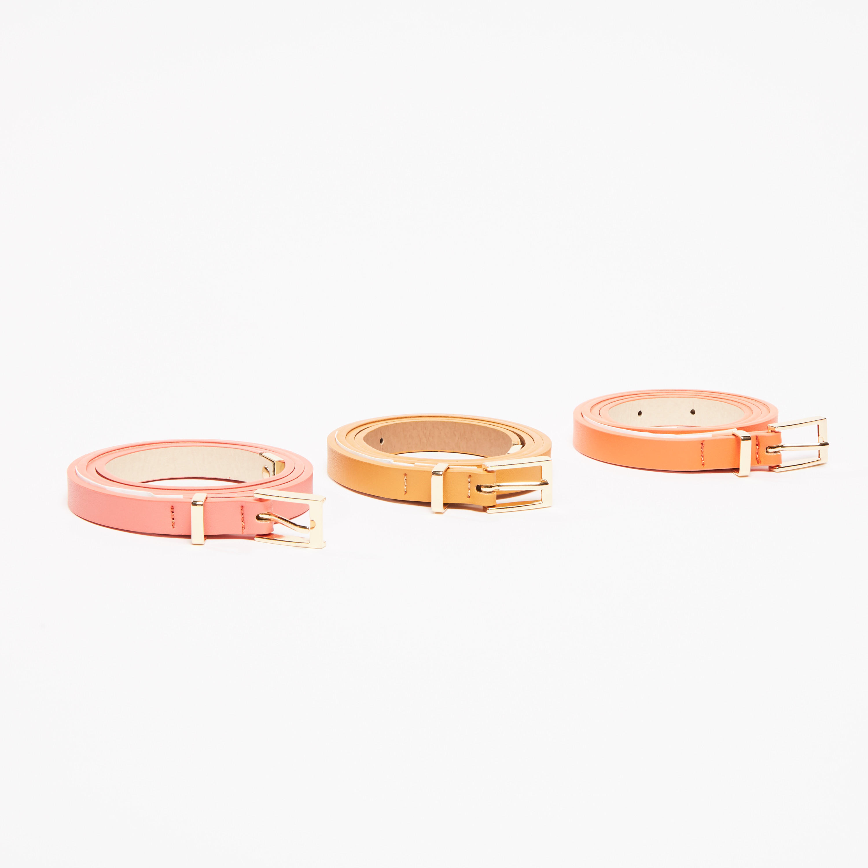 حزام سادة بإبزيم إغلاق بدبوس - طقم من 3 قطع-women-clothingaccessories-belts-image-1