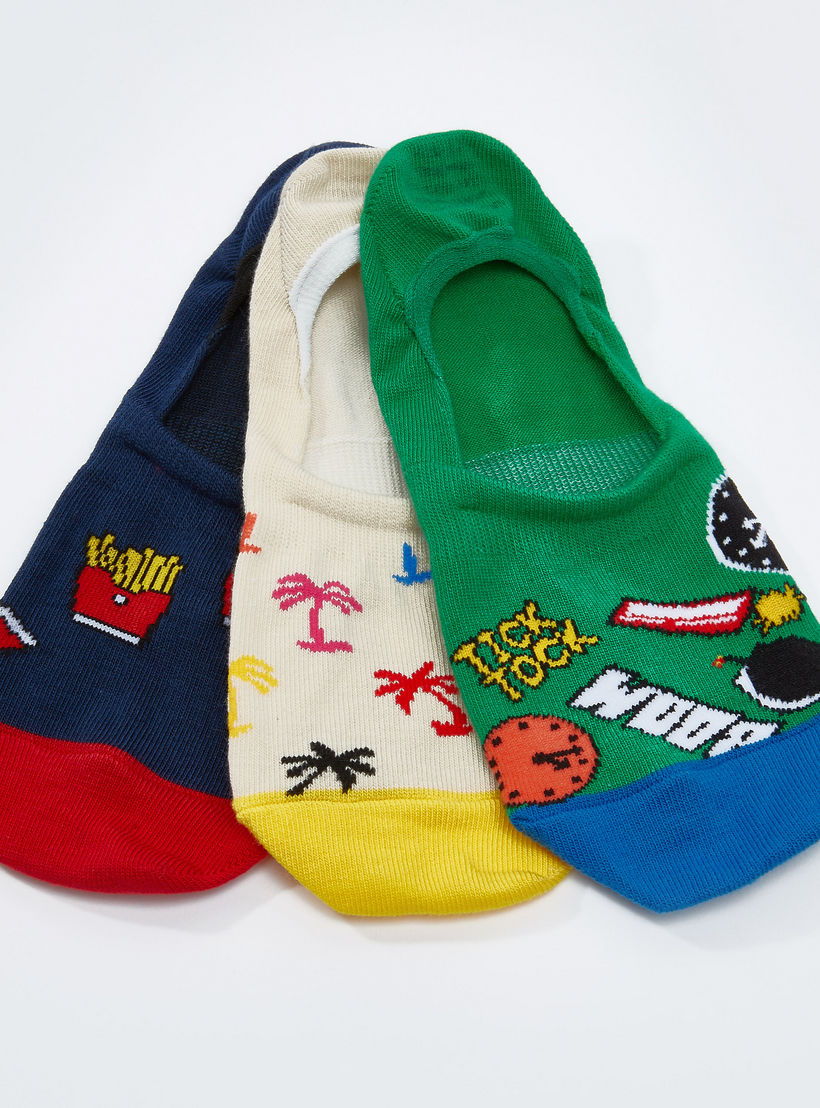 جوارب غير مرئية بطبعات – طقم من 3 أزواج-women-socksandstockings-image-3