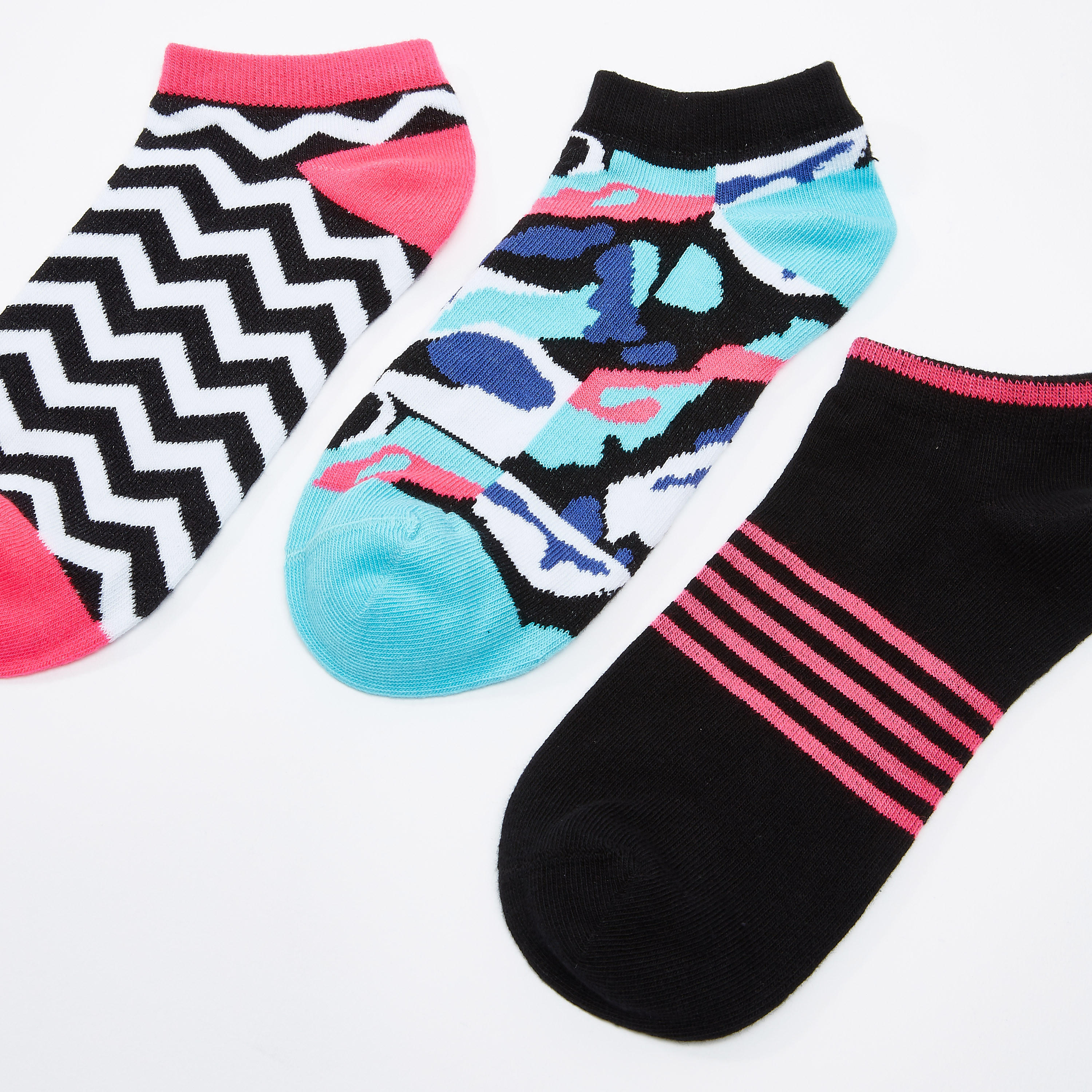 Set of 3 - Printed Ankle Length Socks-women-socksandstockings-image-3
