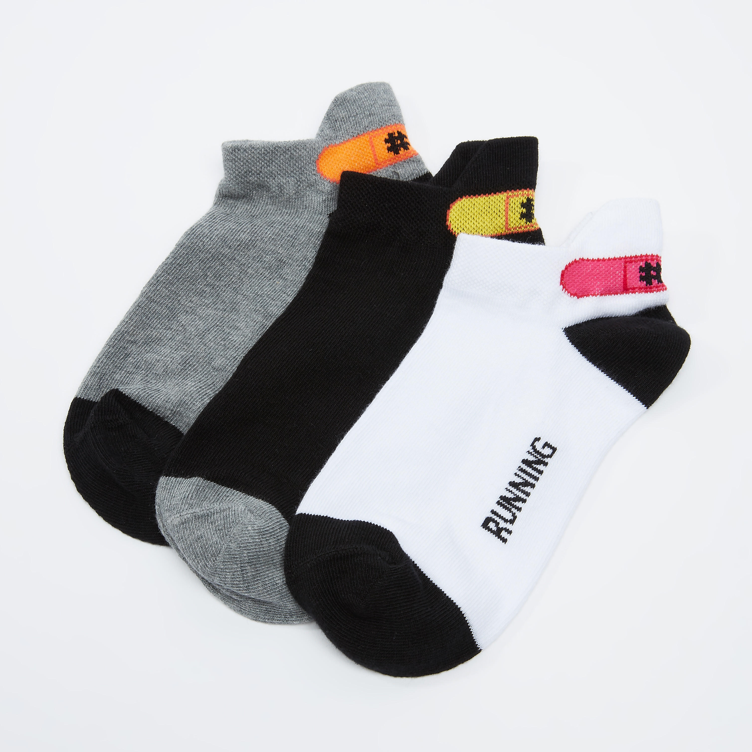 جوارب بطول الكاحل بطبعات - طقم من 3 أزواج-women-socksandstockings-image-2