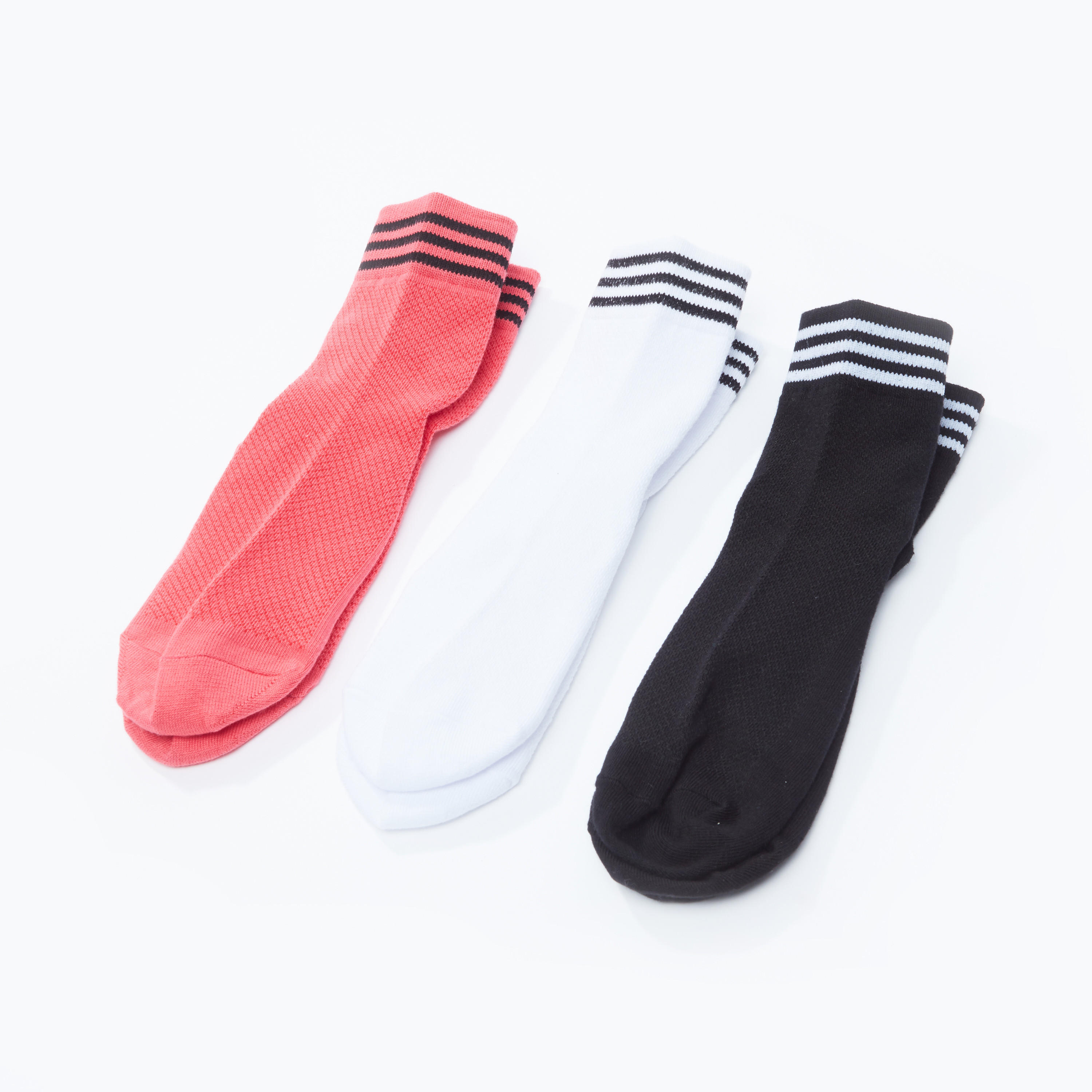 جوارب مقلّمة بطول الكاحل - طقم من 3 أزواج-women-socksandstockings-image-1