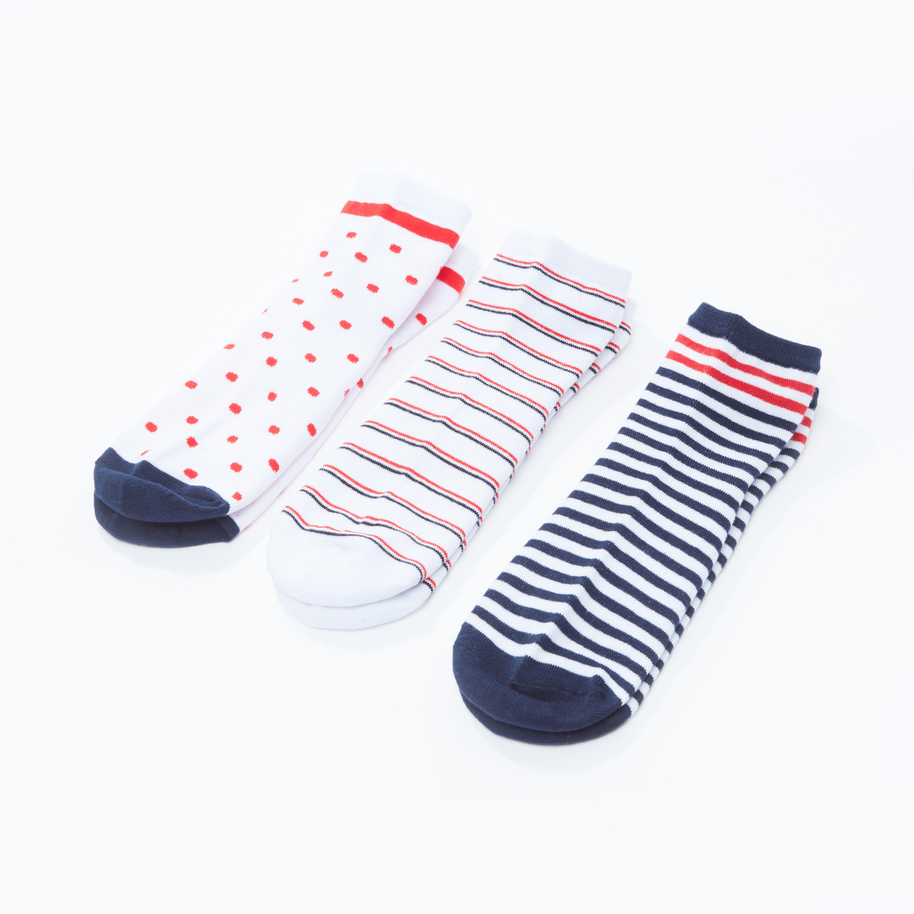جوارب بطول الكاحل بطبعات - طقم من 3 أزواج-women-socksandstockings-image-3