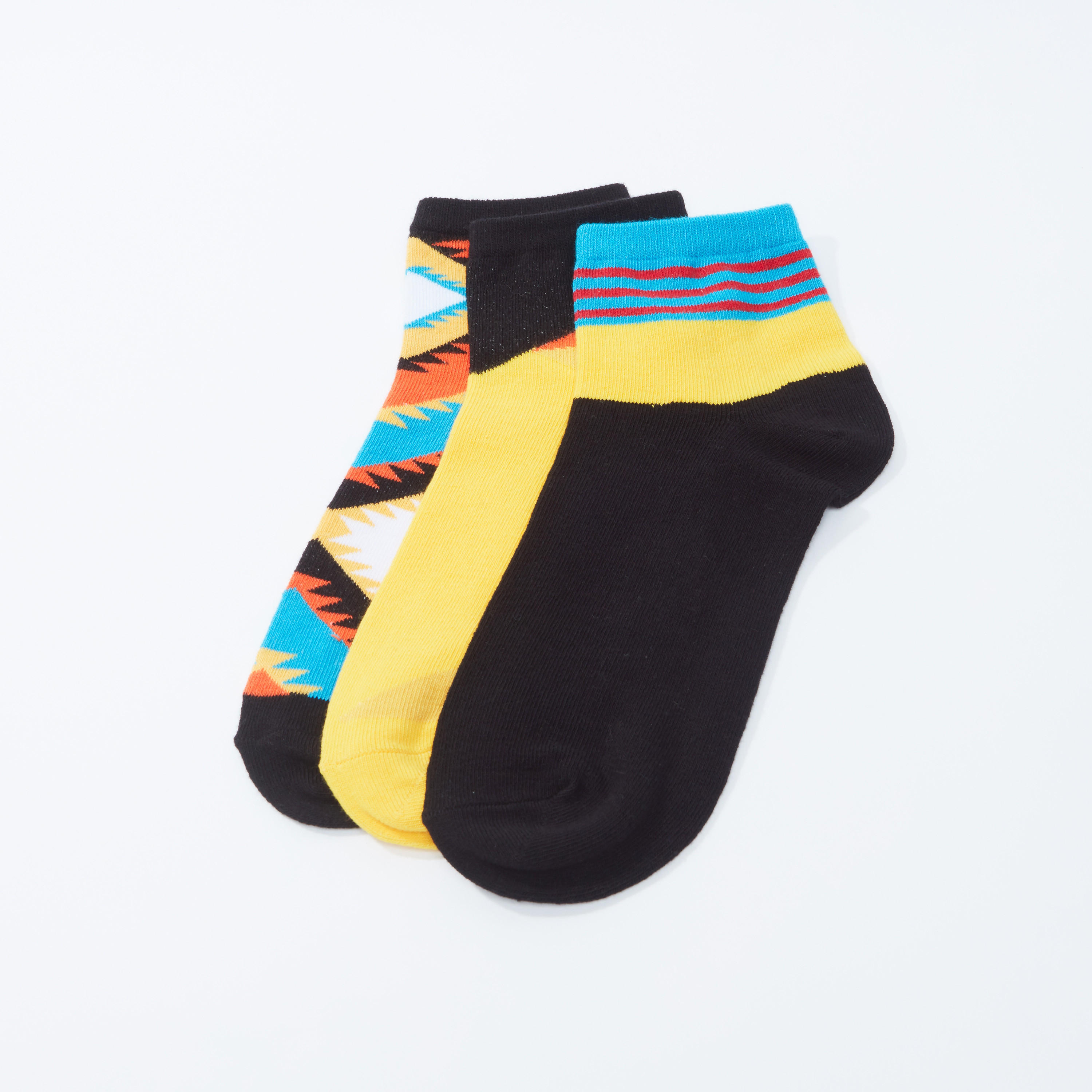 Set of 3 - Printed Ankle Length Socks-women-socksandstockings-image-2