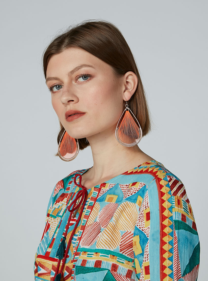 Embellished Dangling Earrings with Fish Hook-women-watchesandjewellery-jewellery-earrings-image-2