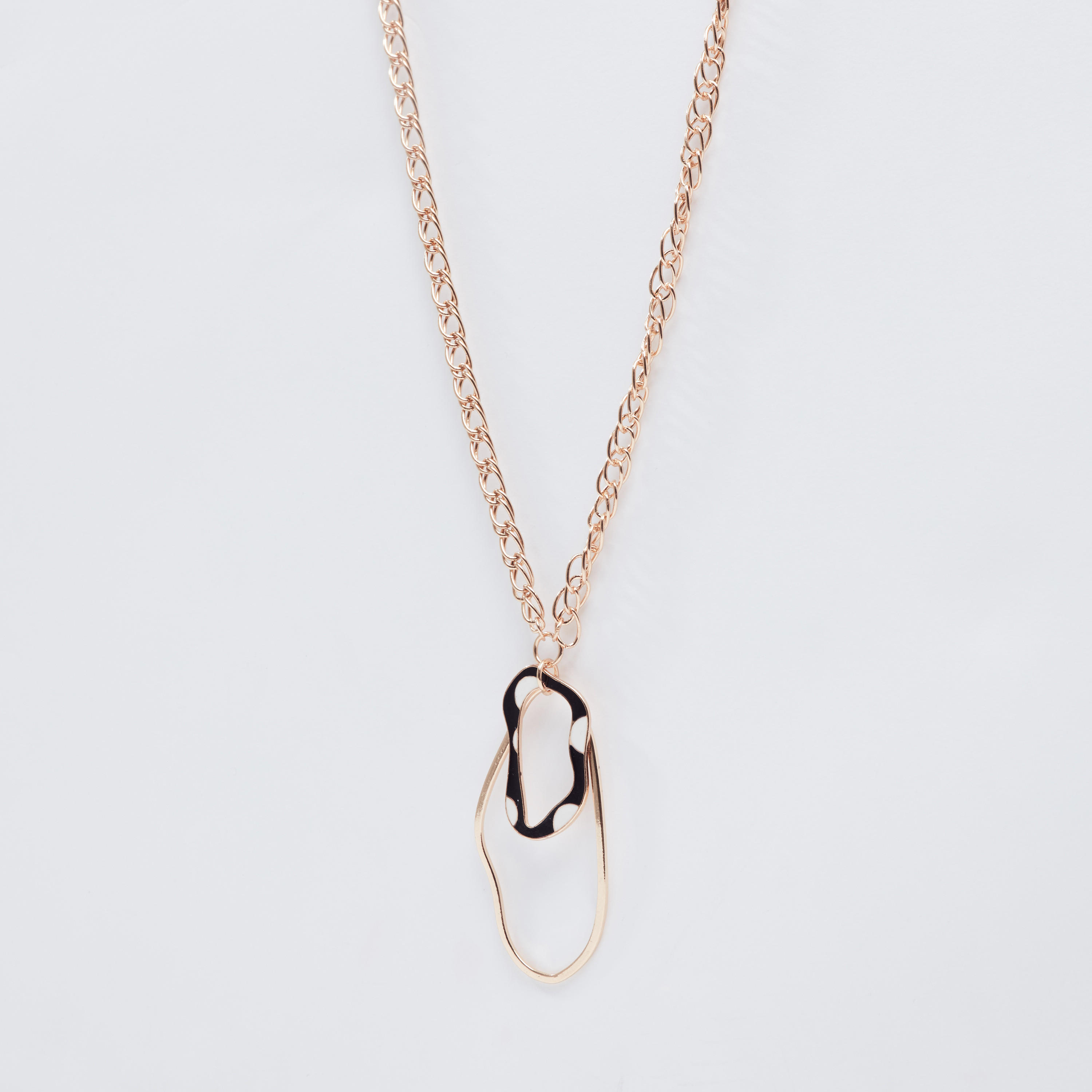 قلادة ميتاليك بدلّاية ومشبك إغلاق-women-watchesandjewellery-jewellery-necklacesandpendants-image-1