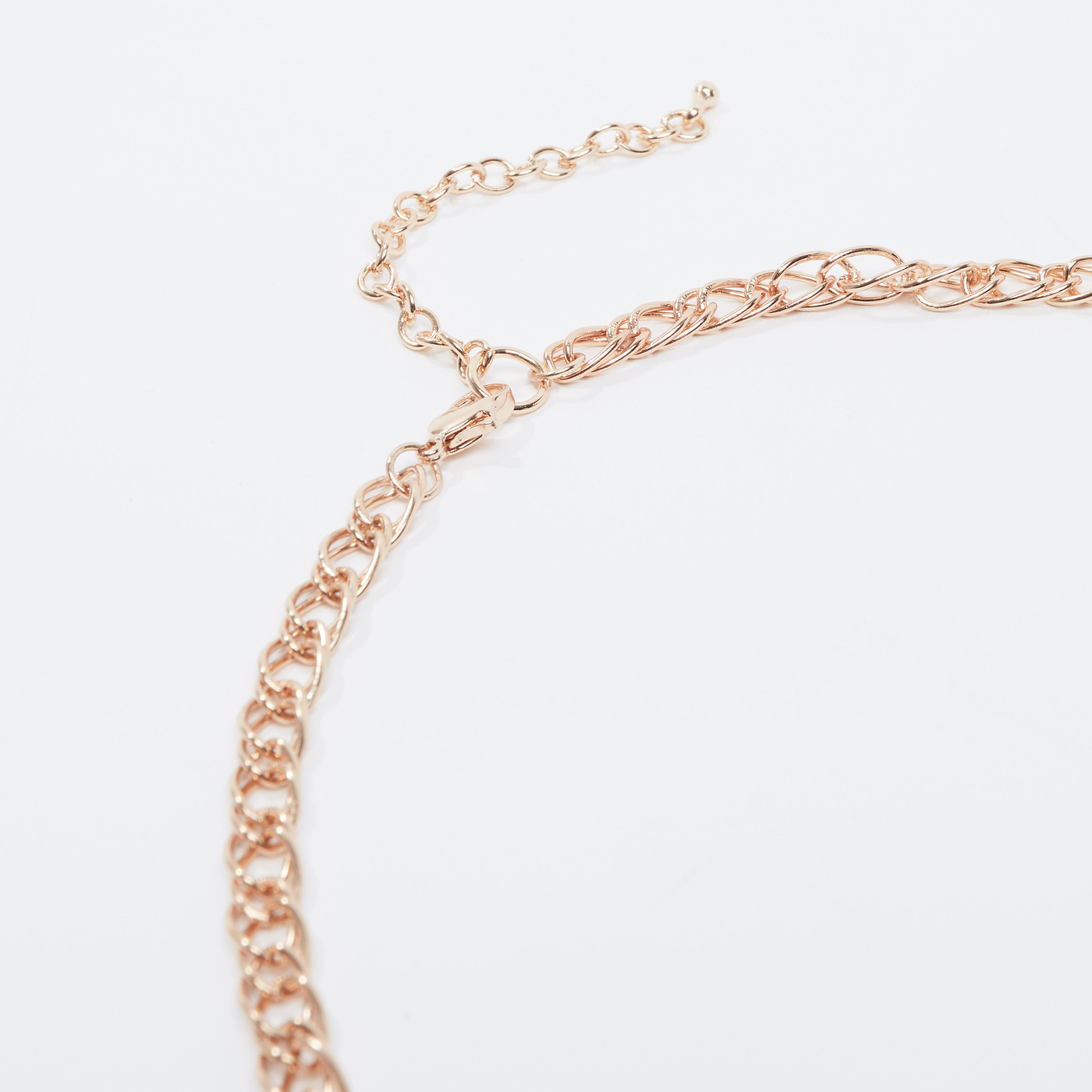 قلادة ميتاليك بدلّاية ومشبك إغلاق-women-watchesandjewellery-jewellery-necklacesandpendants-image-3