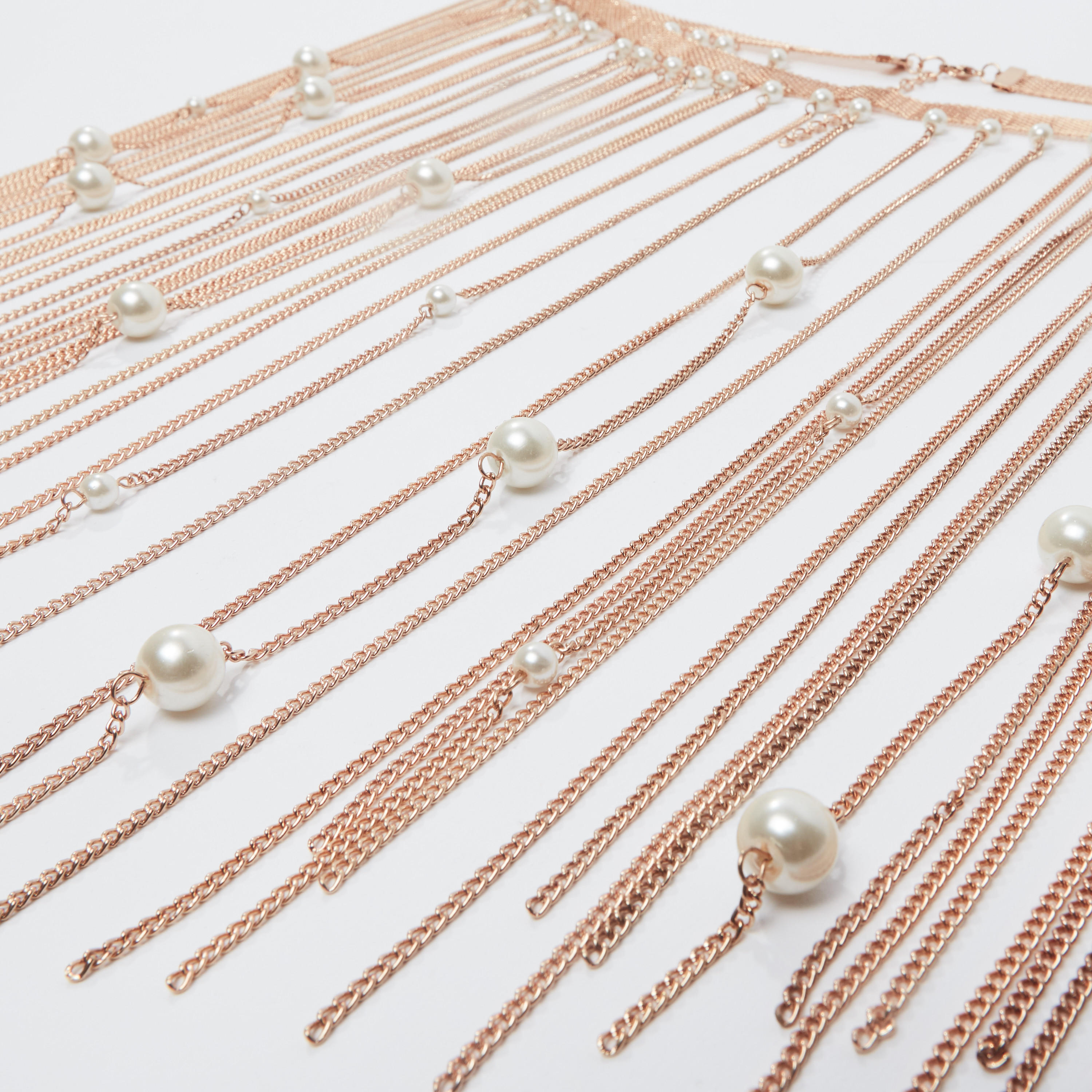 Metallic Necklace with Pearl Detail and Lobster Clasp-women-clothingaccessories-novelties-image-4