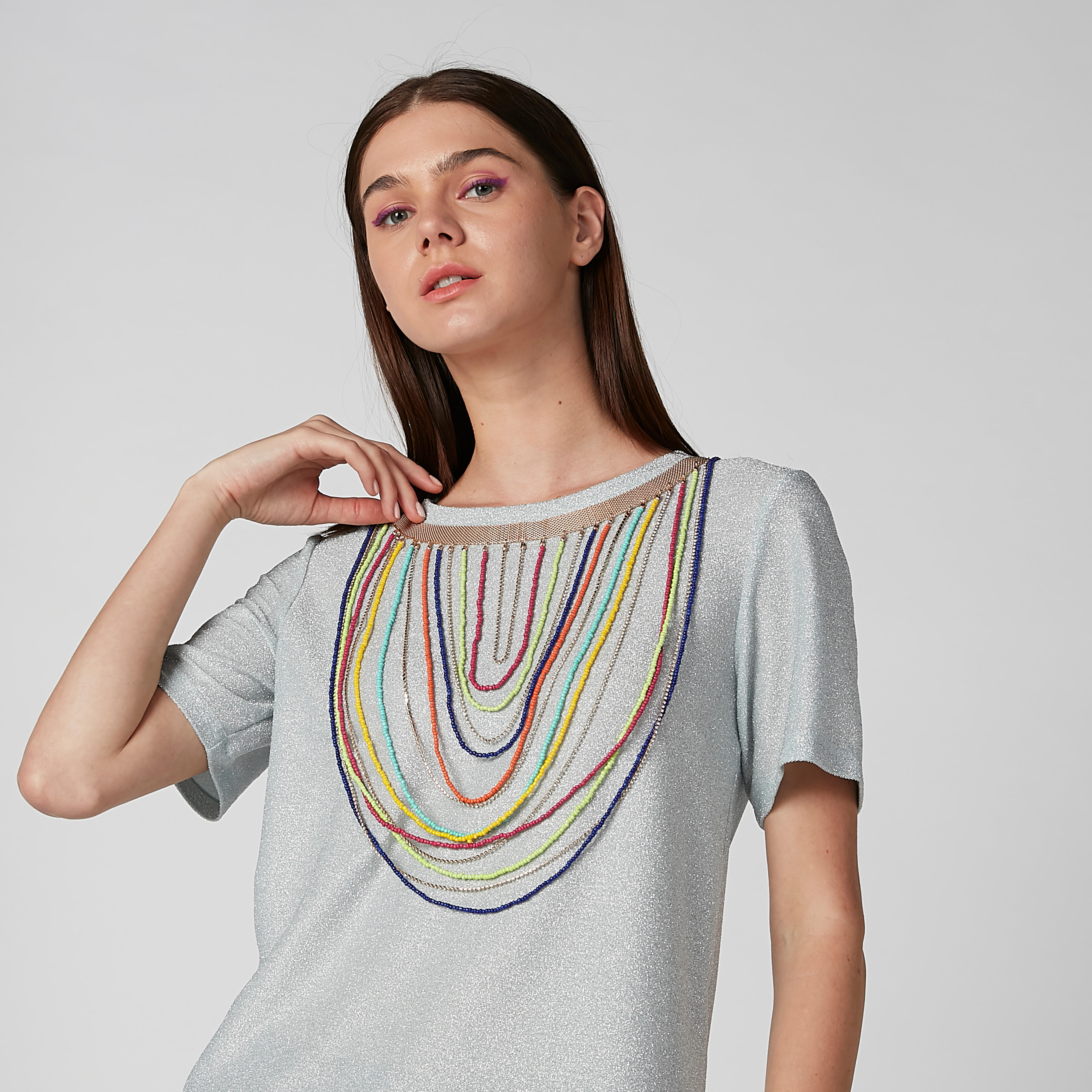 سلسلة ميتاليك متعددة الطبقات بمشبك إغلاق-women-clothingaccessories-novelties-image-2