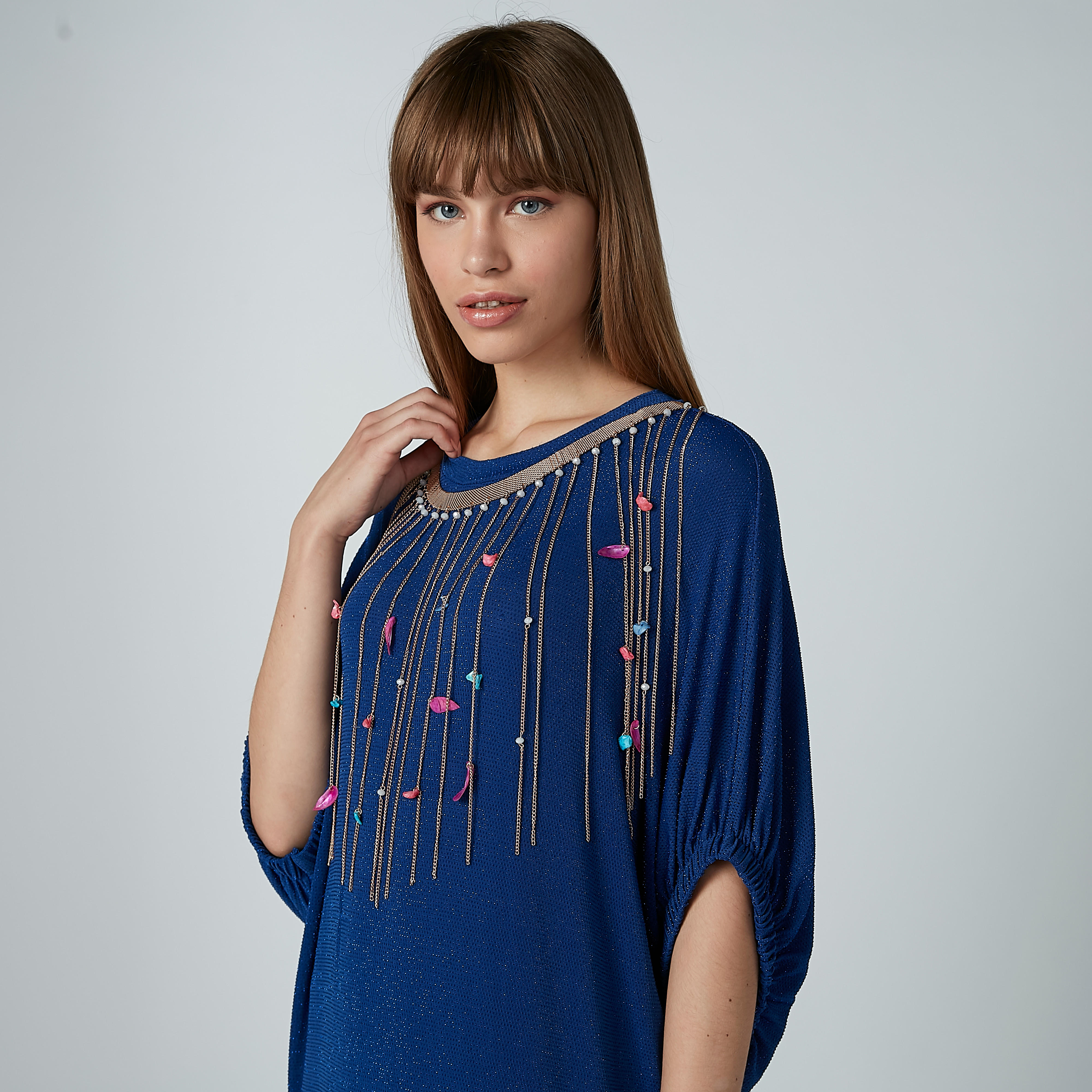 قلادة ميتاليك بمشبك إغلاق-women-watchesandjewellery-jewellery-necklacesandpendants-image-2