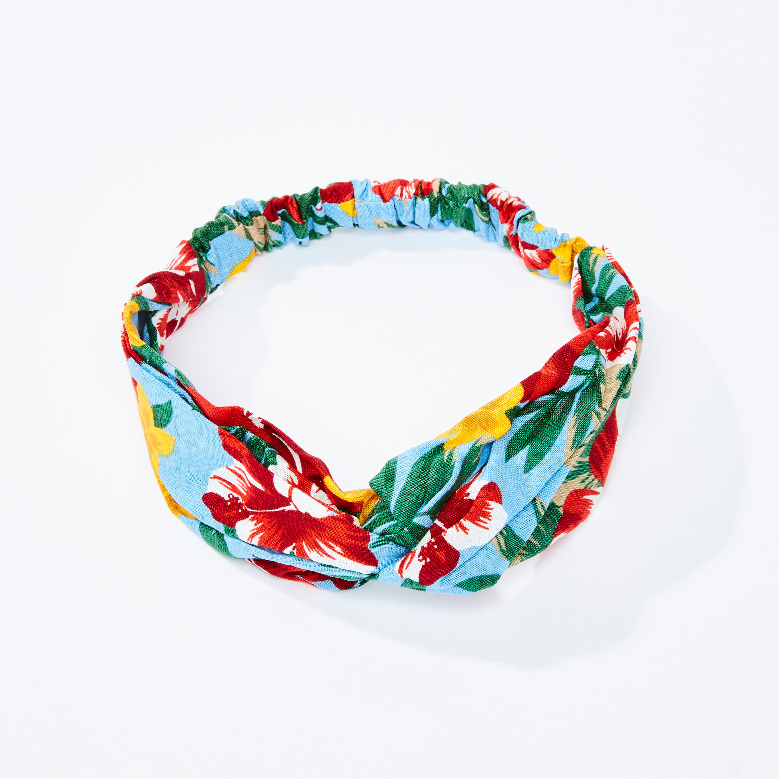 Floral Printed Headband with Knot Detail-women-hairaccessories-image-1