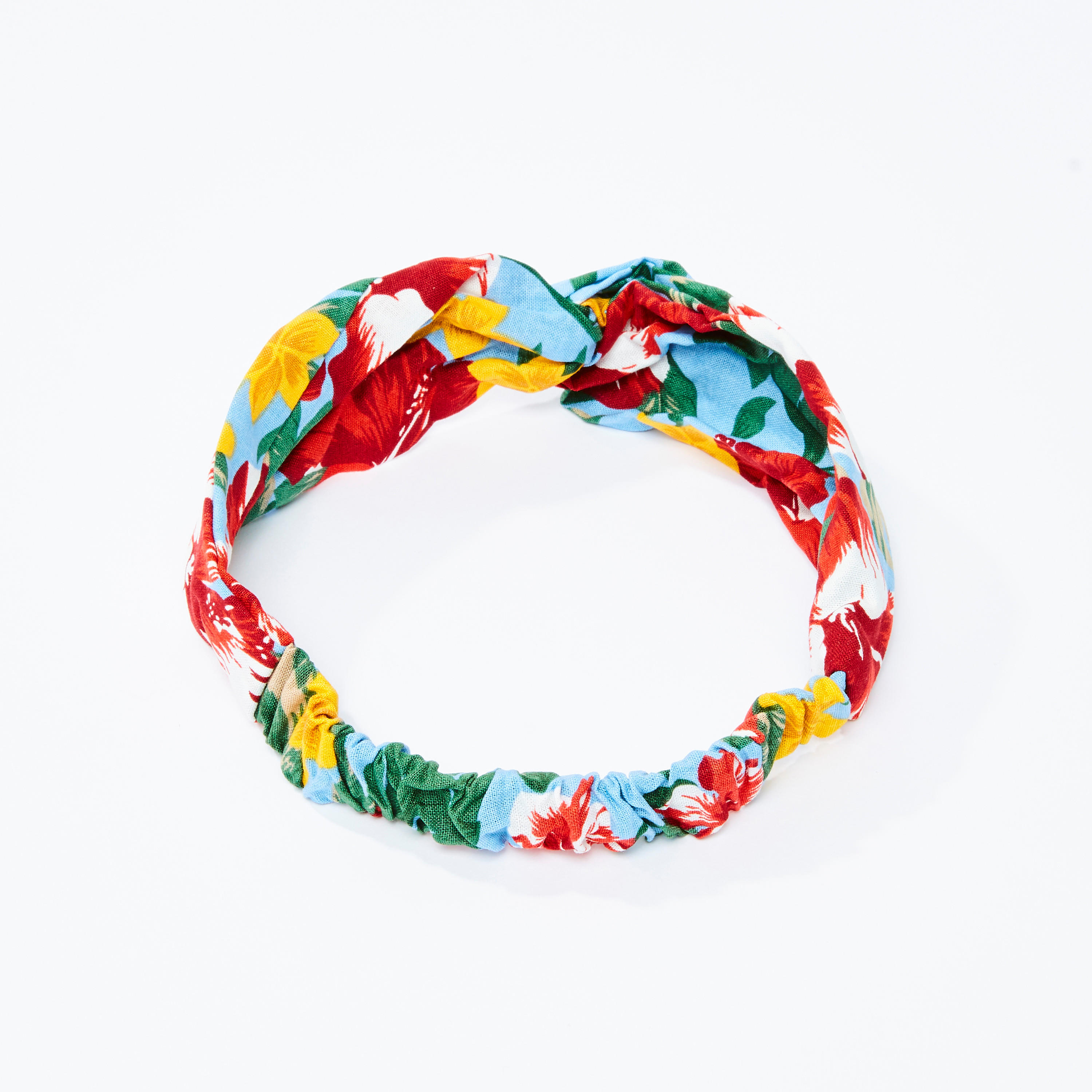 Floral Printed Headband with Knot Detail-women-hairaccessories-image-3