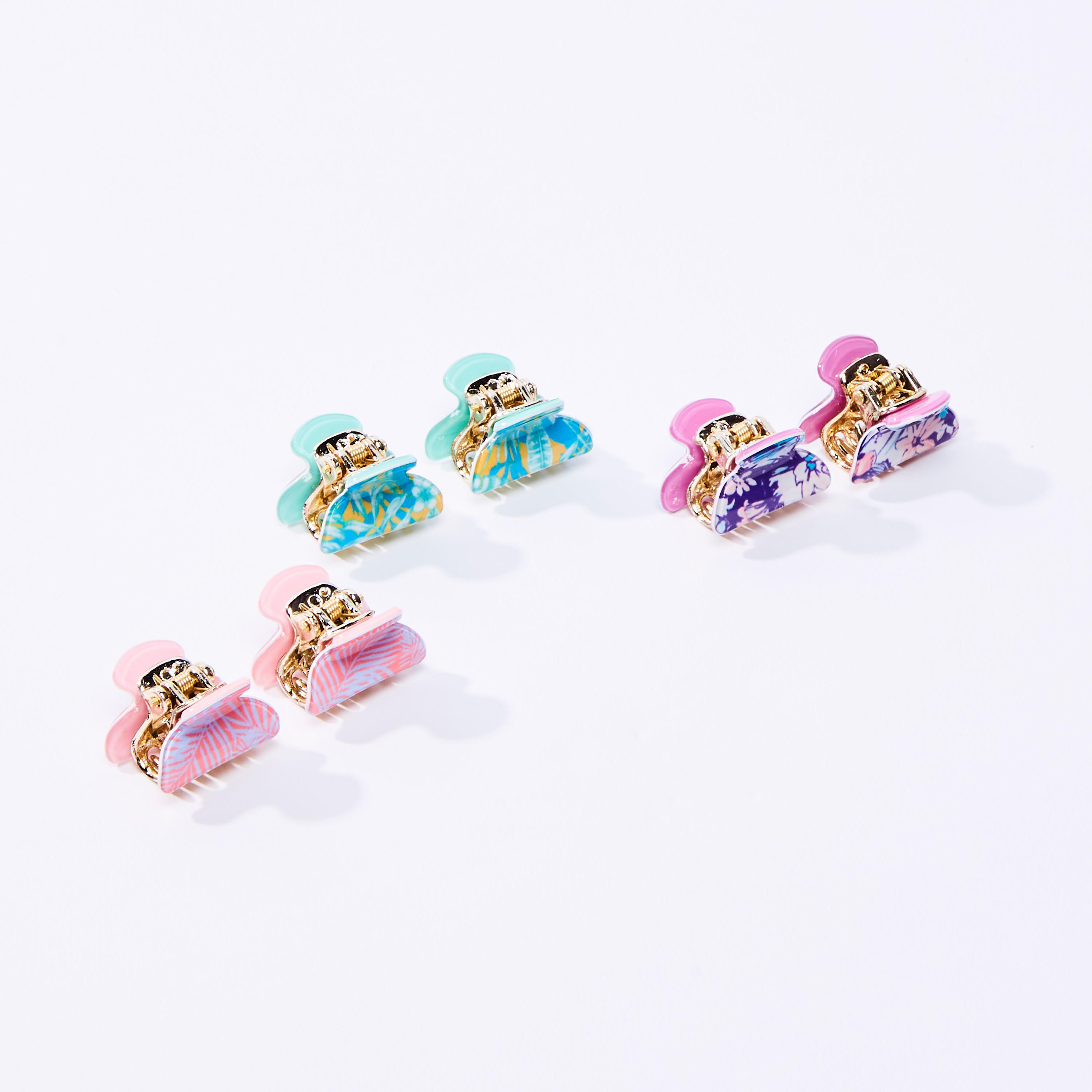 مشبك شعر بطبعات - طقم من 6 قطع-women-hairaccessories-image-1