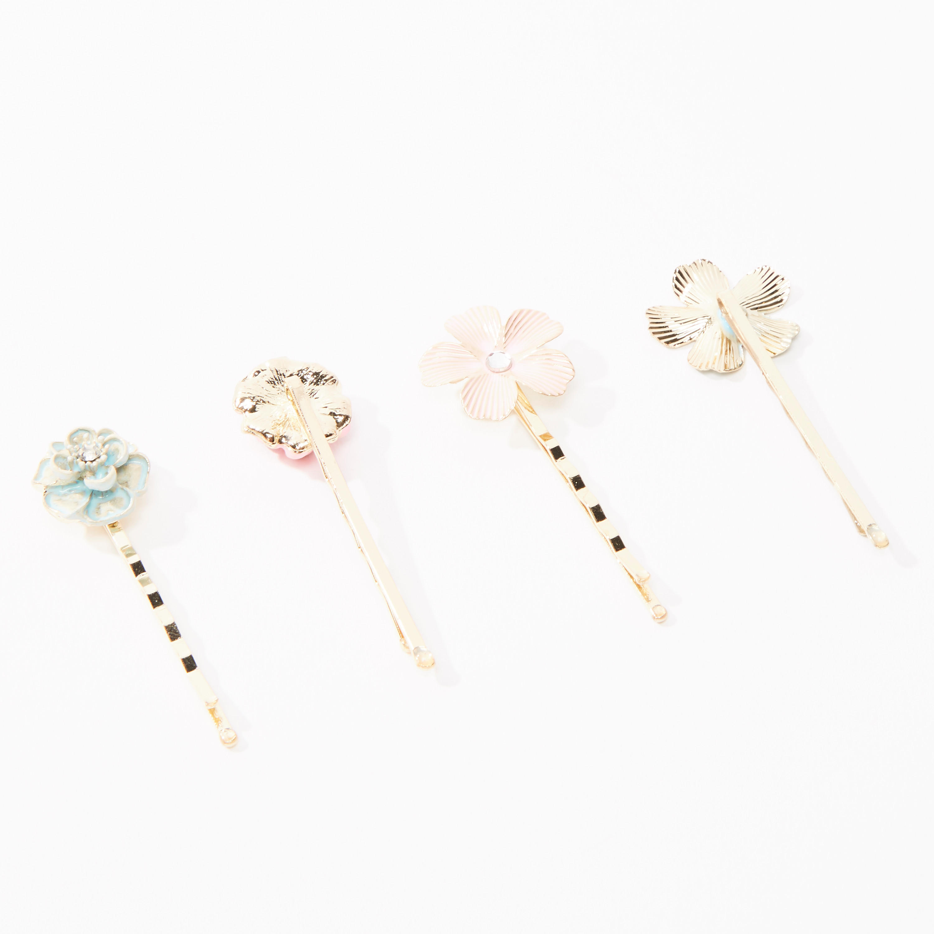 دبوس شعر بتفاصيل أزهار - مجموعة من 4 قطع-women-hairaccessories-image-4