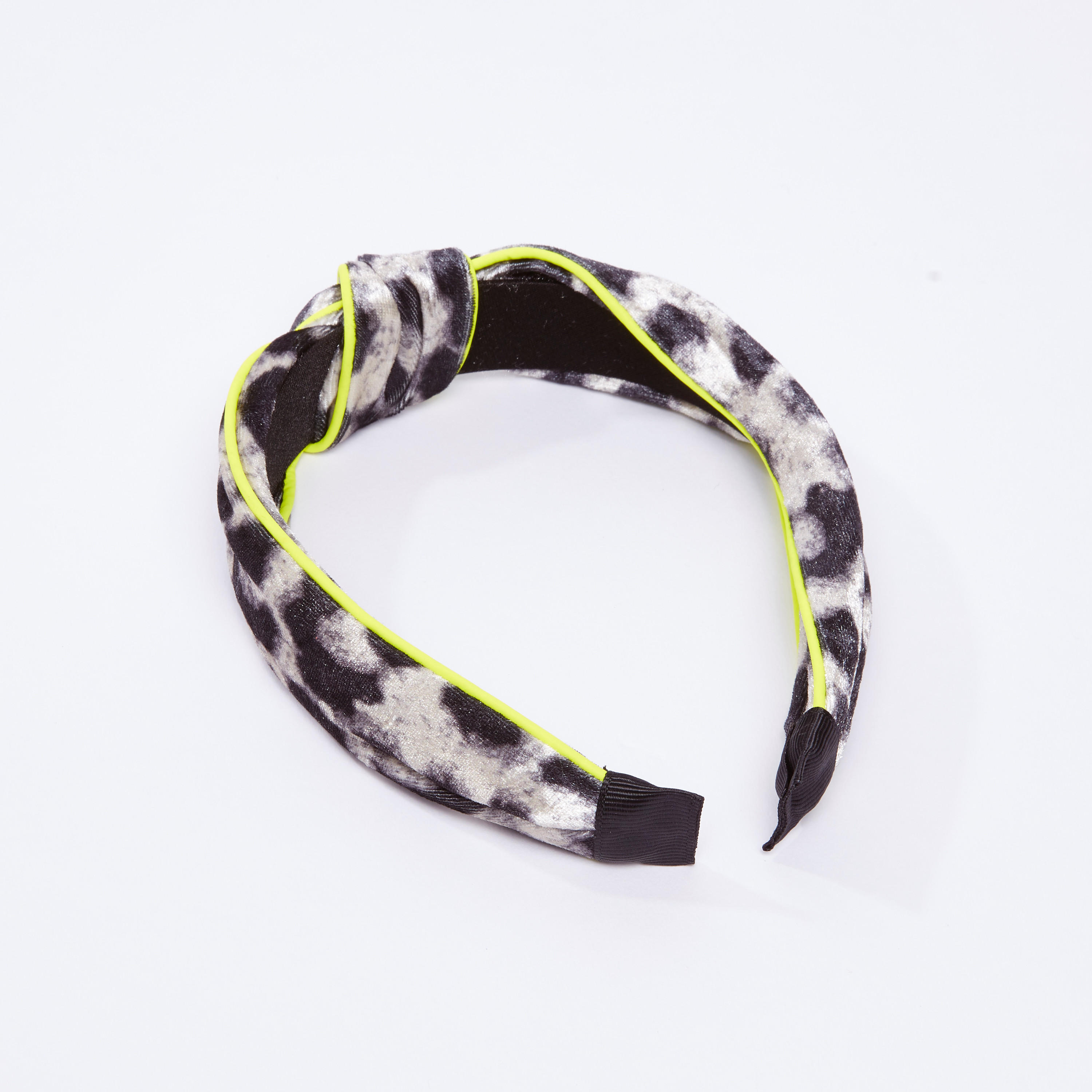Animal Printed Hair Band with Knot Detail-women-hairaccessories-image-1