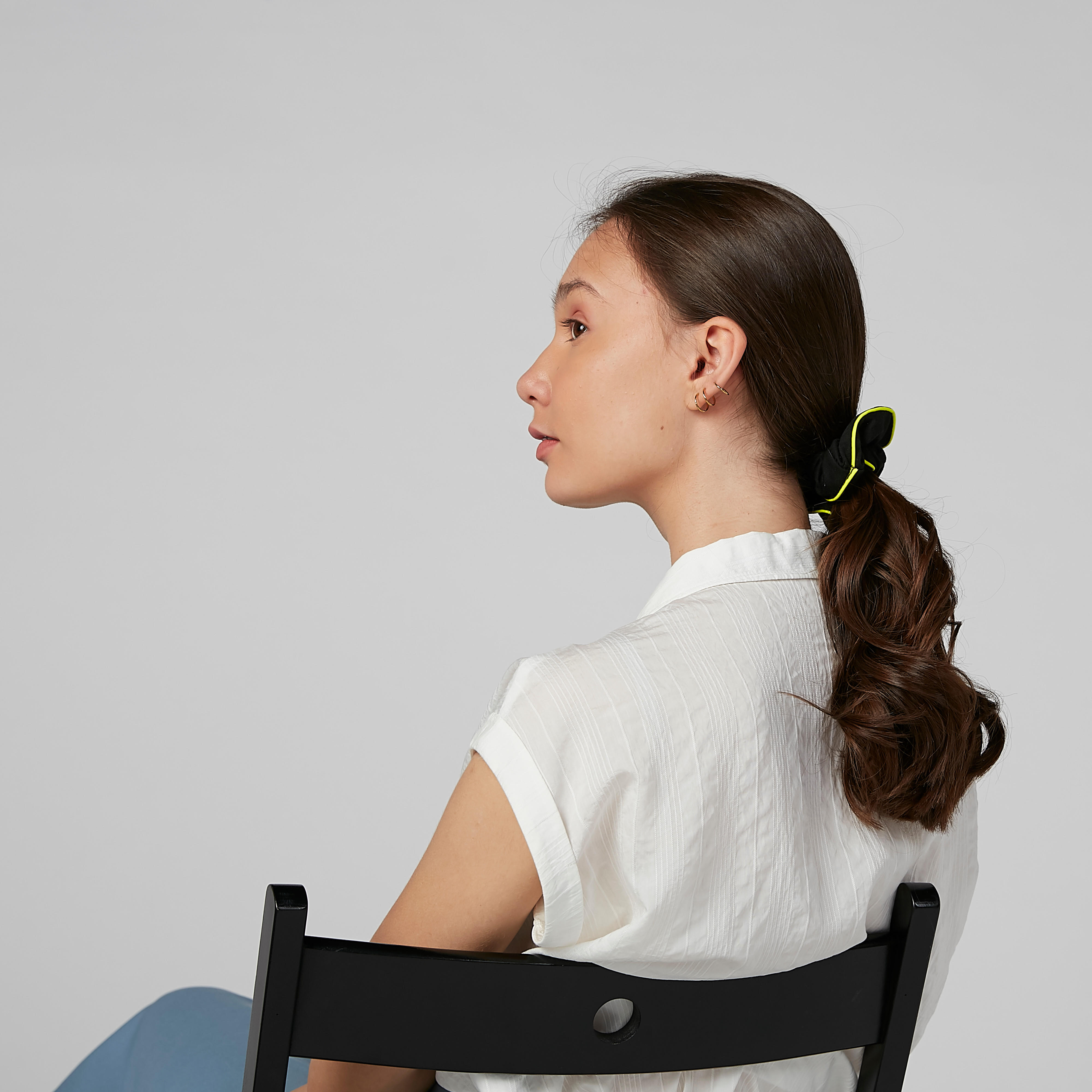 ربطة شعر بارزة الملمس بدرزات متباينة-women-hairaccessories-image-2