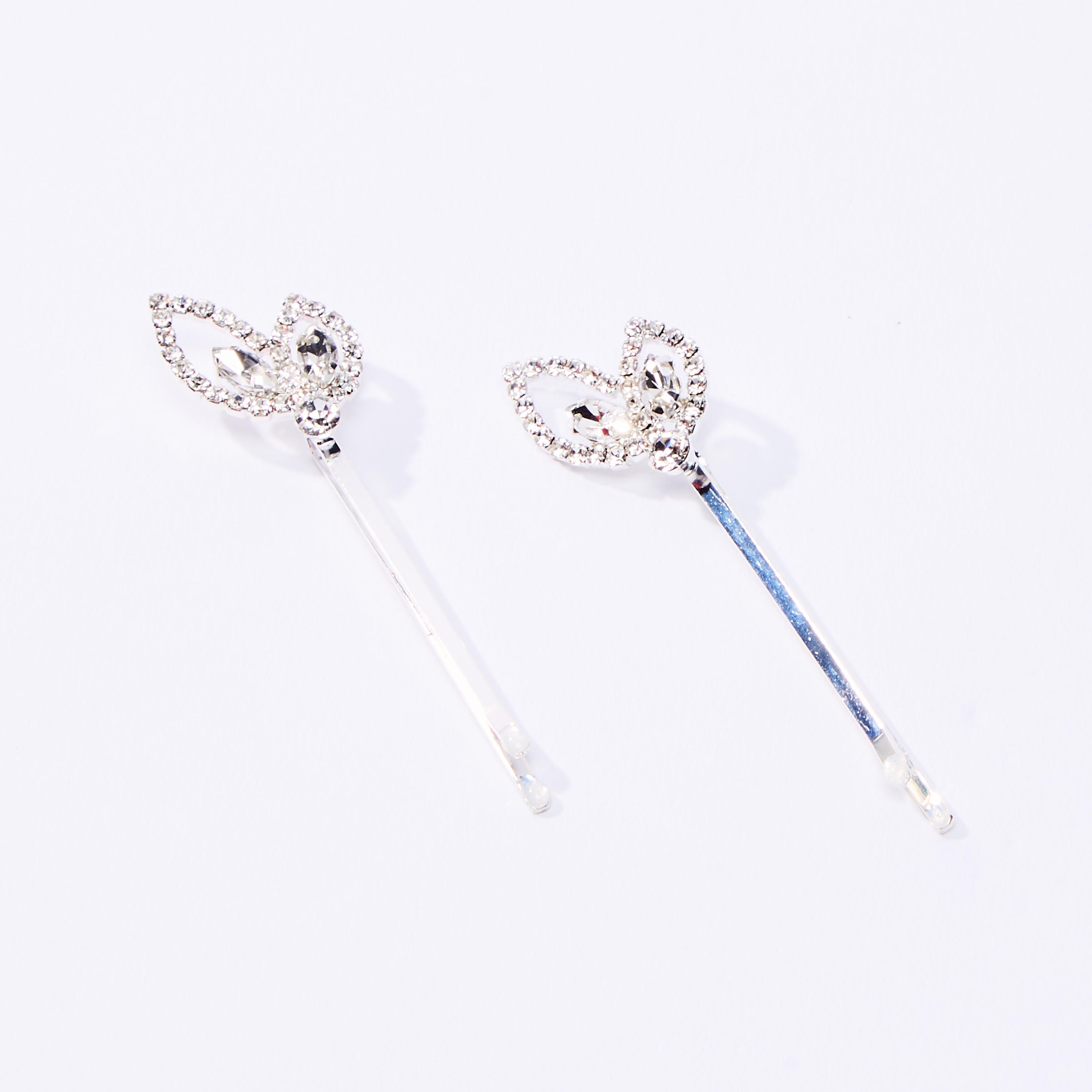 دبابيس شعر مرصّعة بتزيينات - طقم من قطعتين-women-hairaccessories-image-1