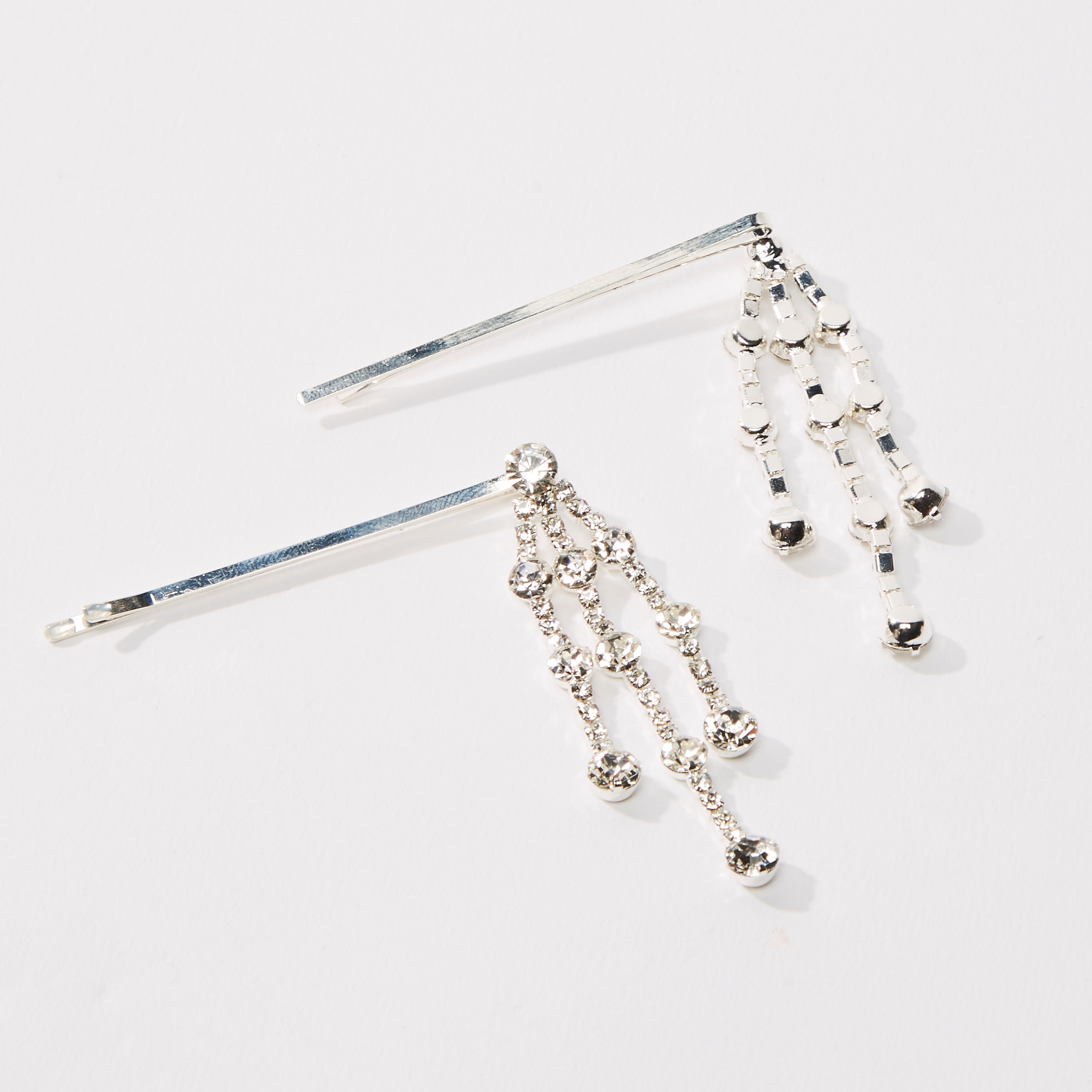 دبوس شعر مرصّع بدلّاية - طقم من قطعتين-women-hairaccessories-image-2