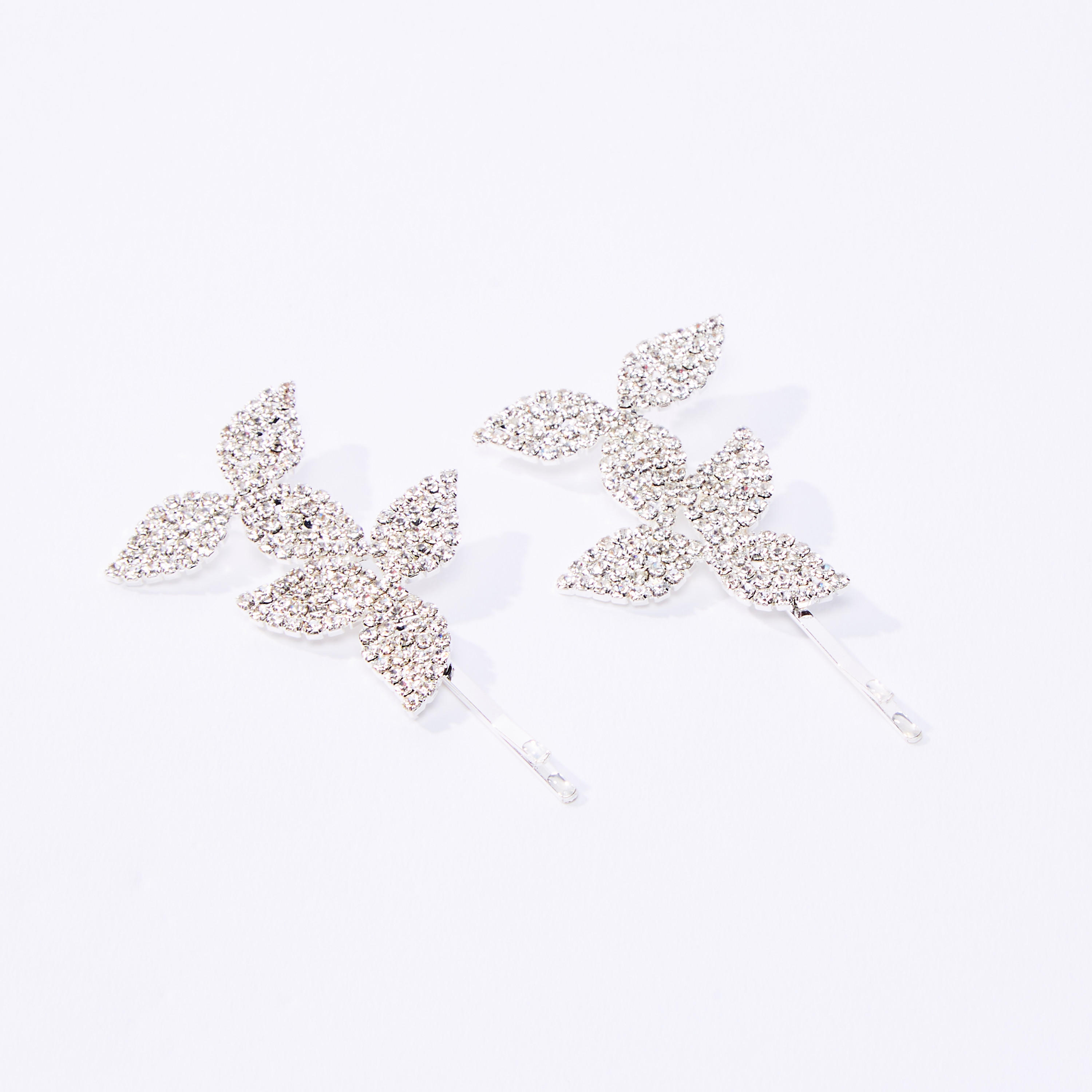 Set of 2 - Studded Applique Detail Hairpin-women-hairaccessories-image-1