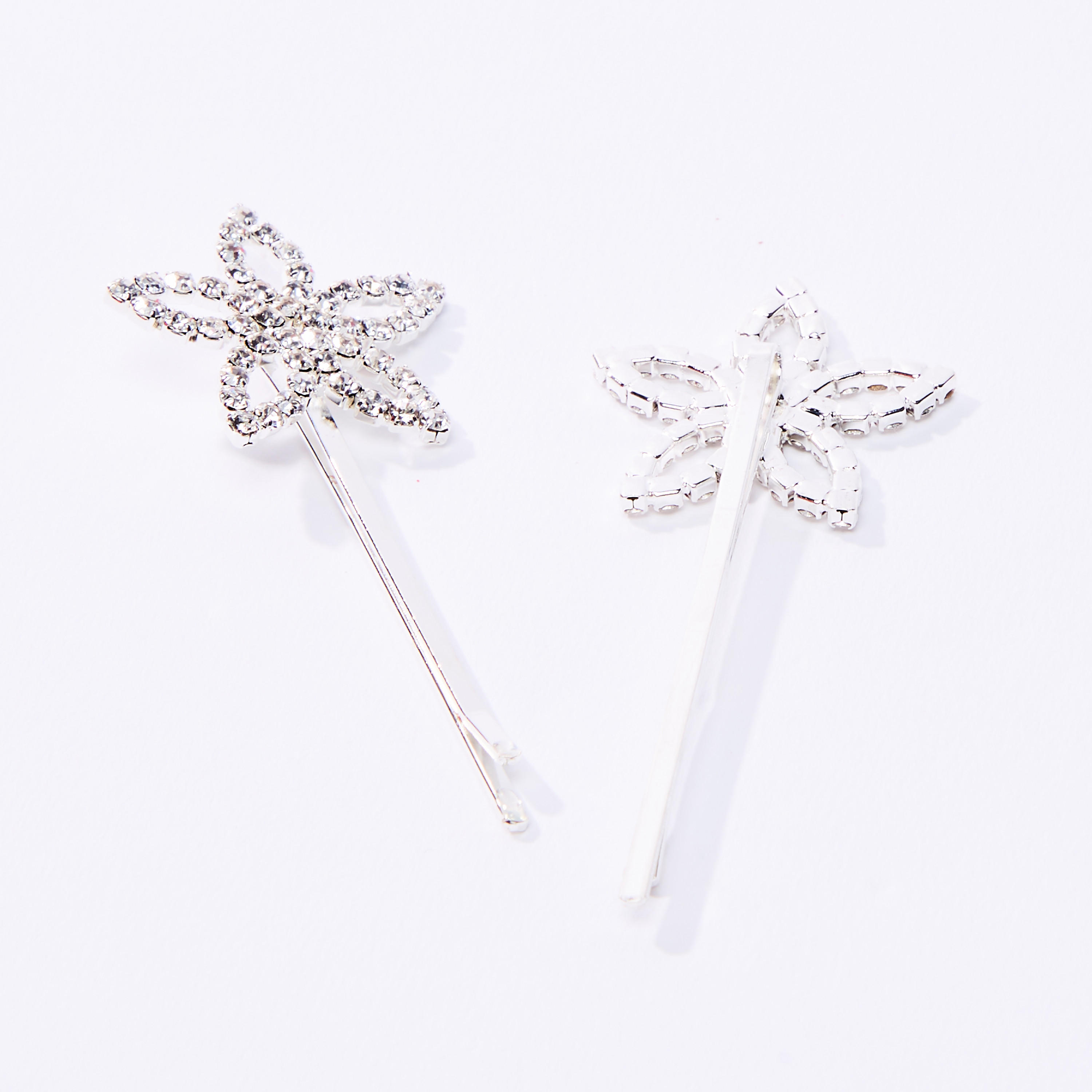 دبوس شعر مرصّع بتزيينات زهرية - طقم من قطعتين-women-hairaccessories-image-3