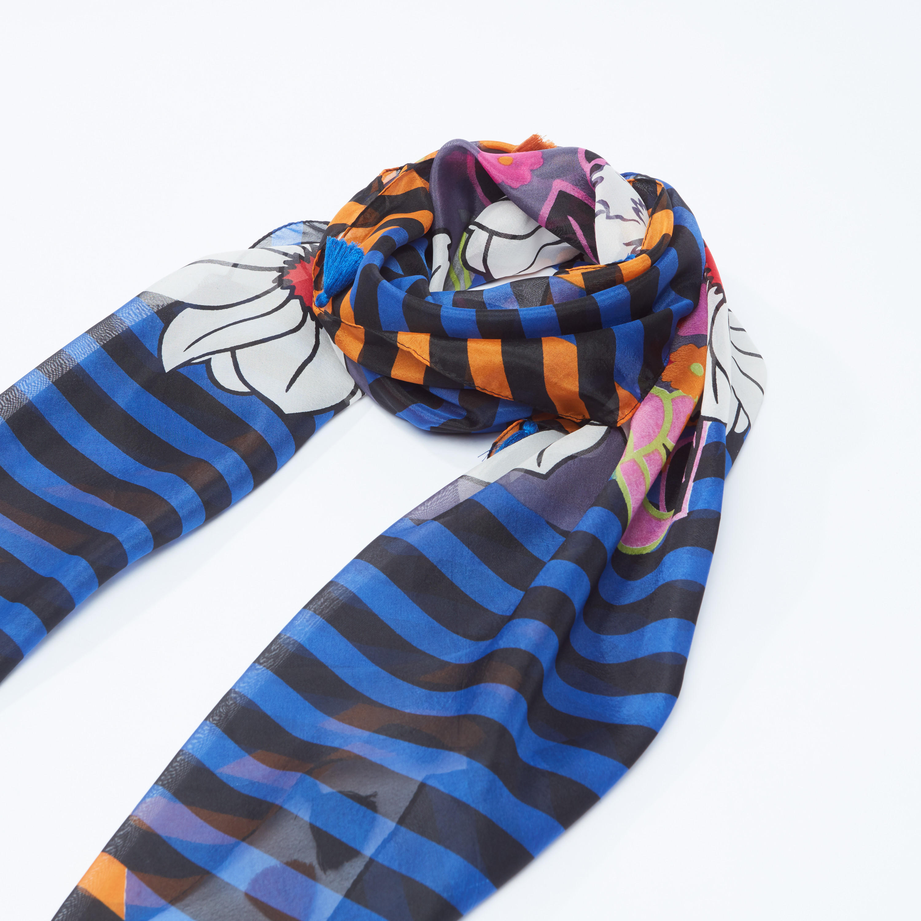 Striped and Floral Printed Scarf-women-clothingaccessories-scarves-image-1
