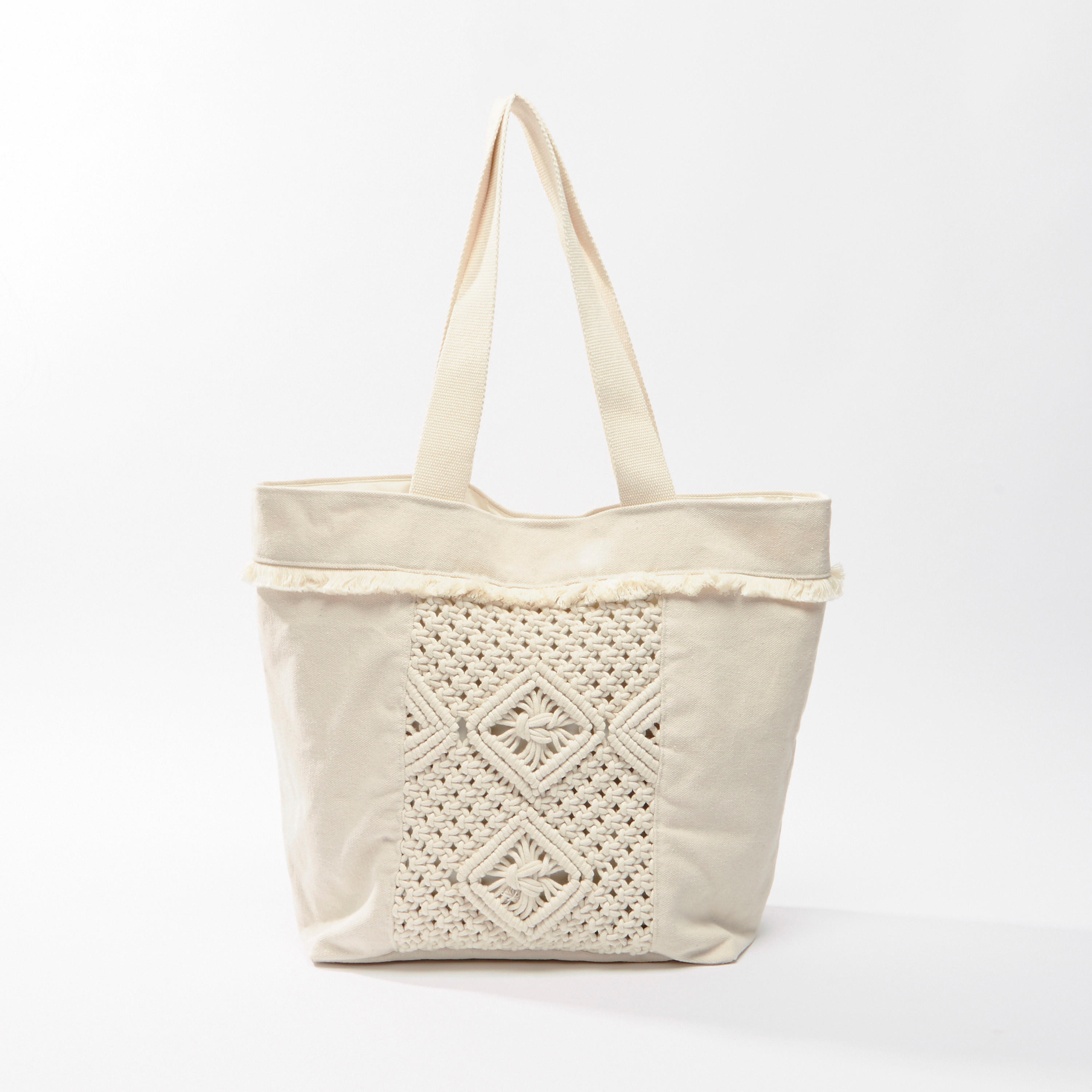 حقيبة يد بارزة الملمس بزر إغلاق مغناطيسي ومقابض مزدوجة-women-bagsandwallets-handbags-image-1